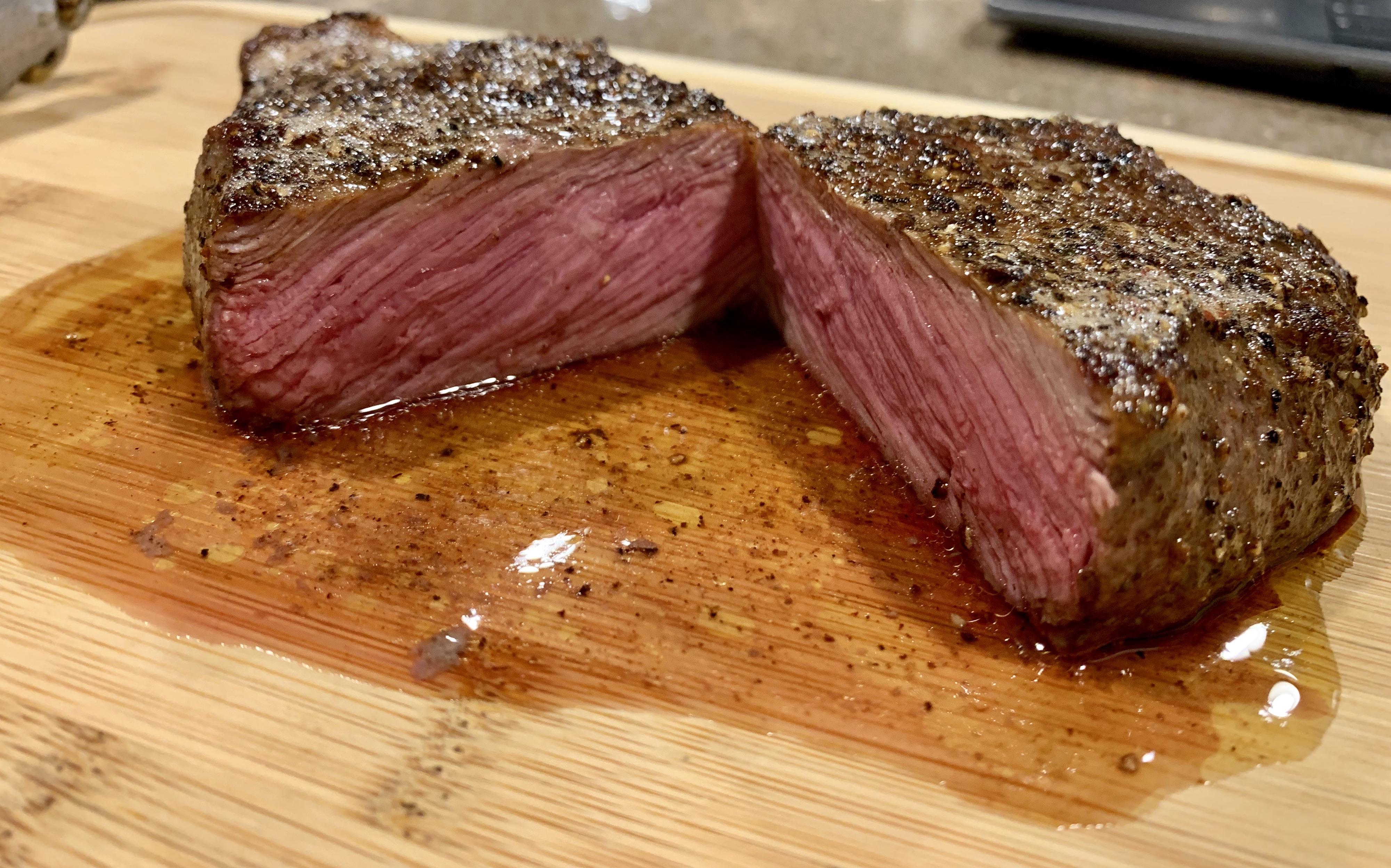 PanFried NY Strip Steak r/FoodPorn