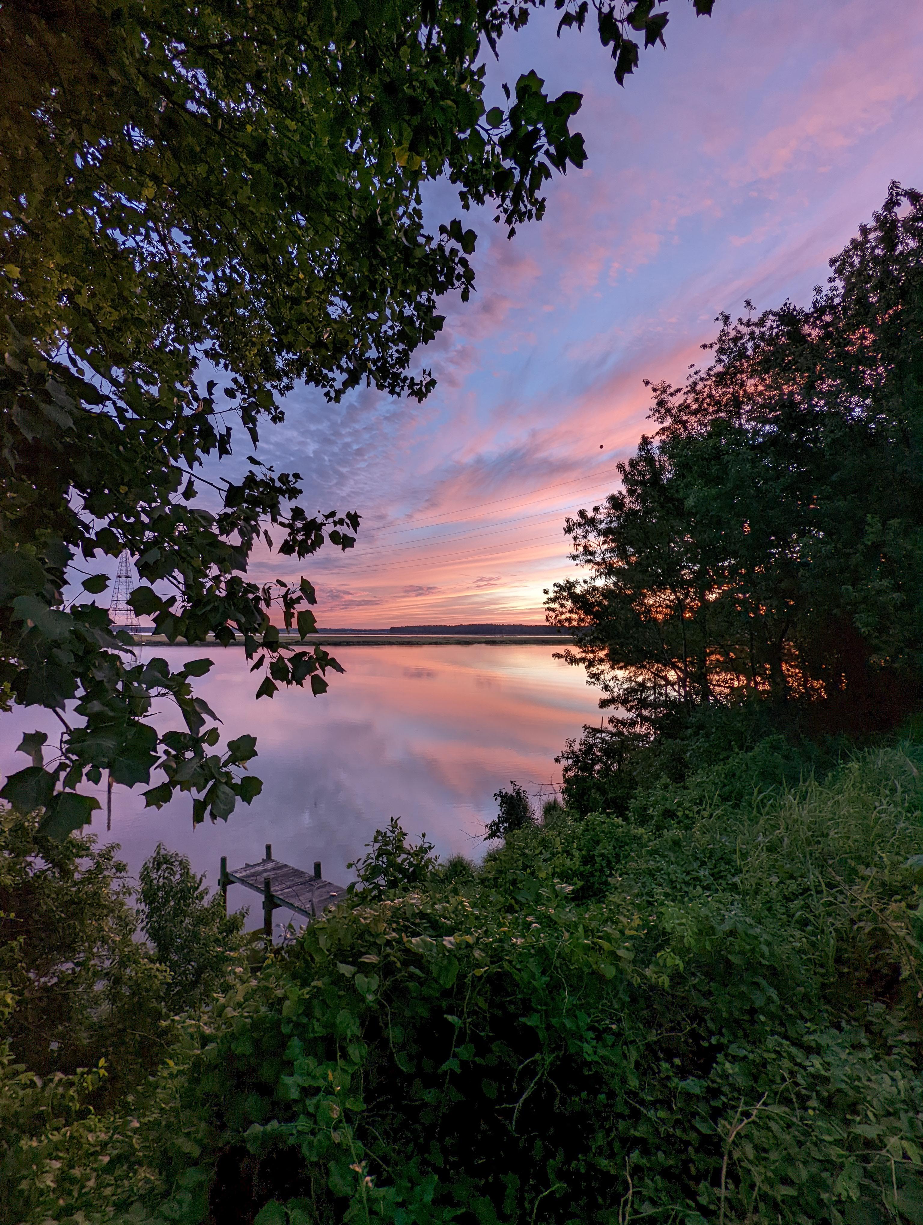 Port Richmond (West Point), Virginia looking out over the Pamunkey