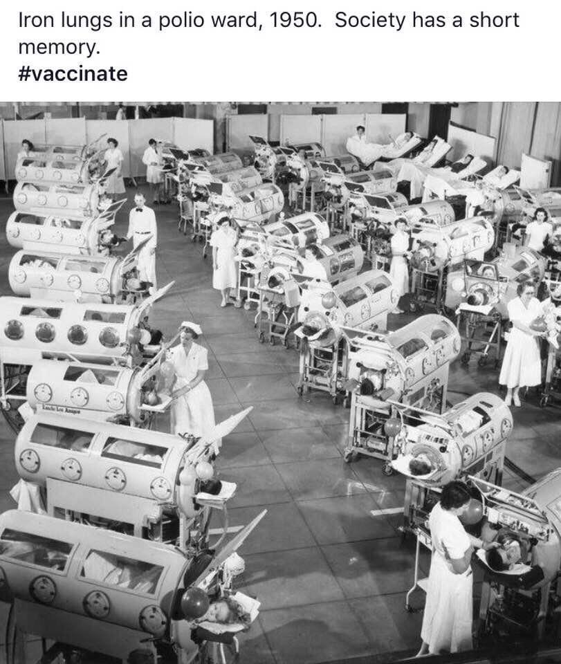 This was before the polio vaccine AntiVaxxers
