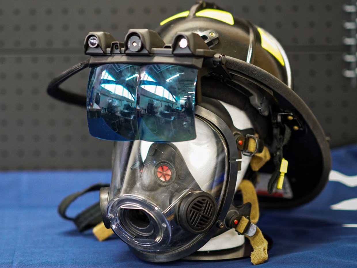 Longan Vision's Augmented Reality Helmet for Firefighters Joins COVID