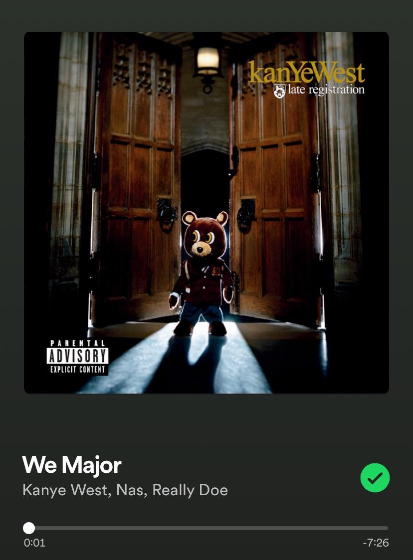 What a song that’s in your top 10 Kanye songs that no one else does