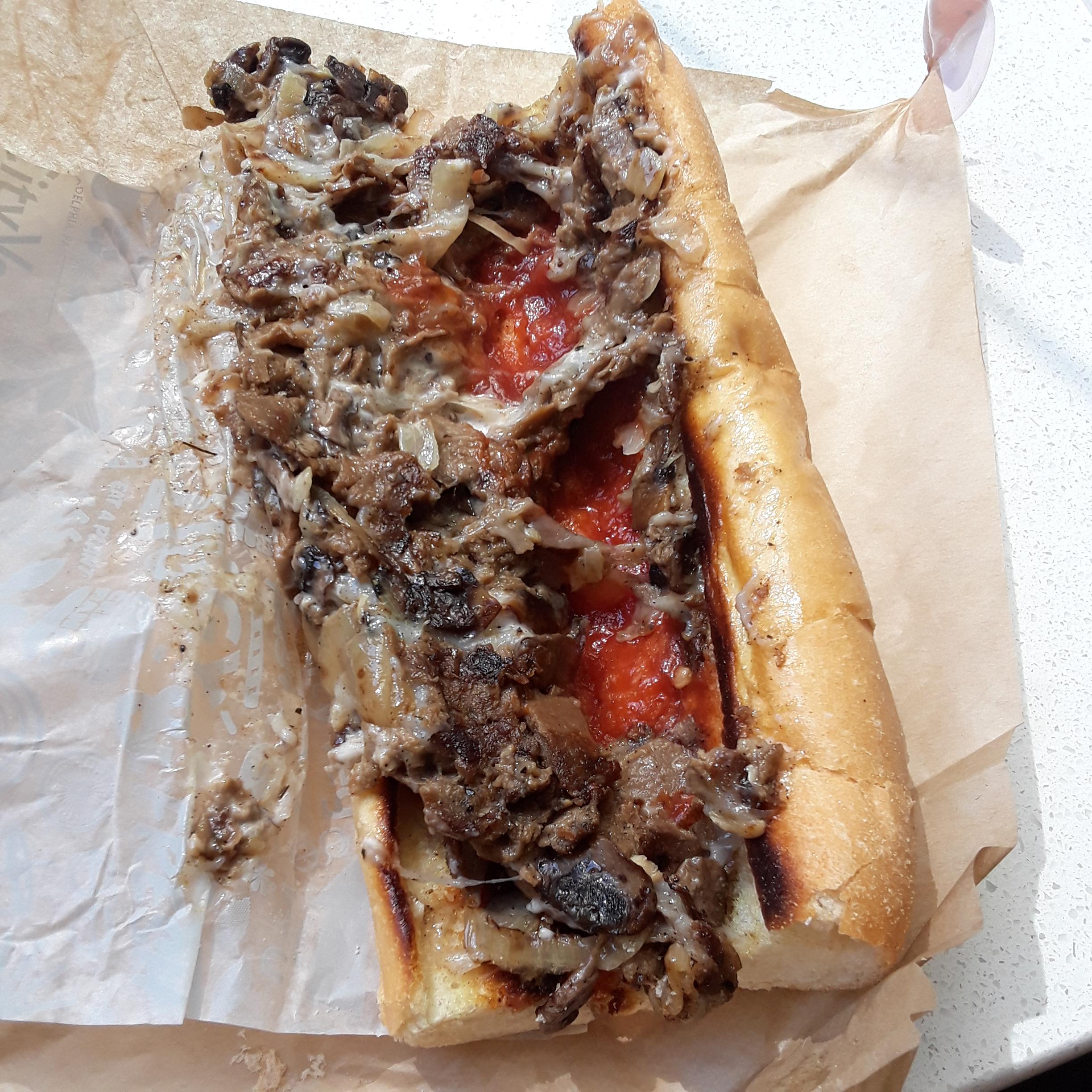 Went to Philly today and got me this cheesesteak. (HipCityVeg) r/vegan