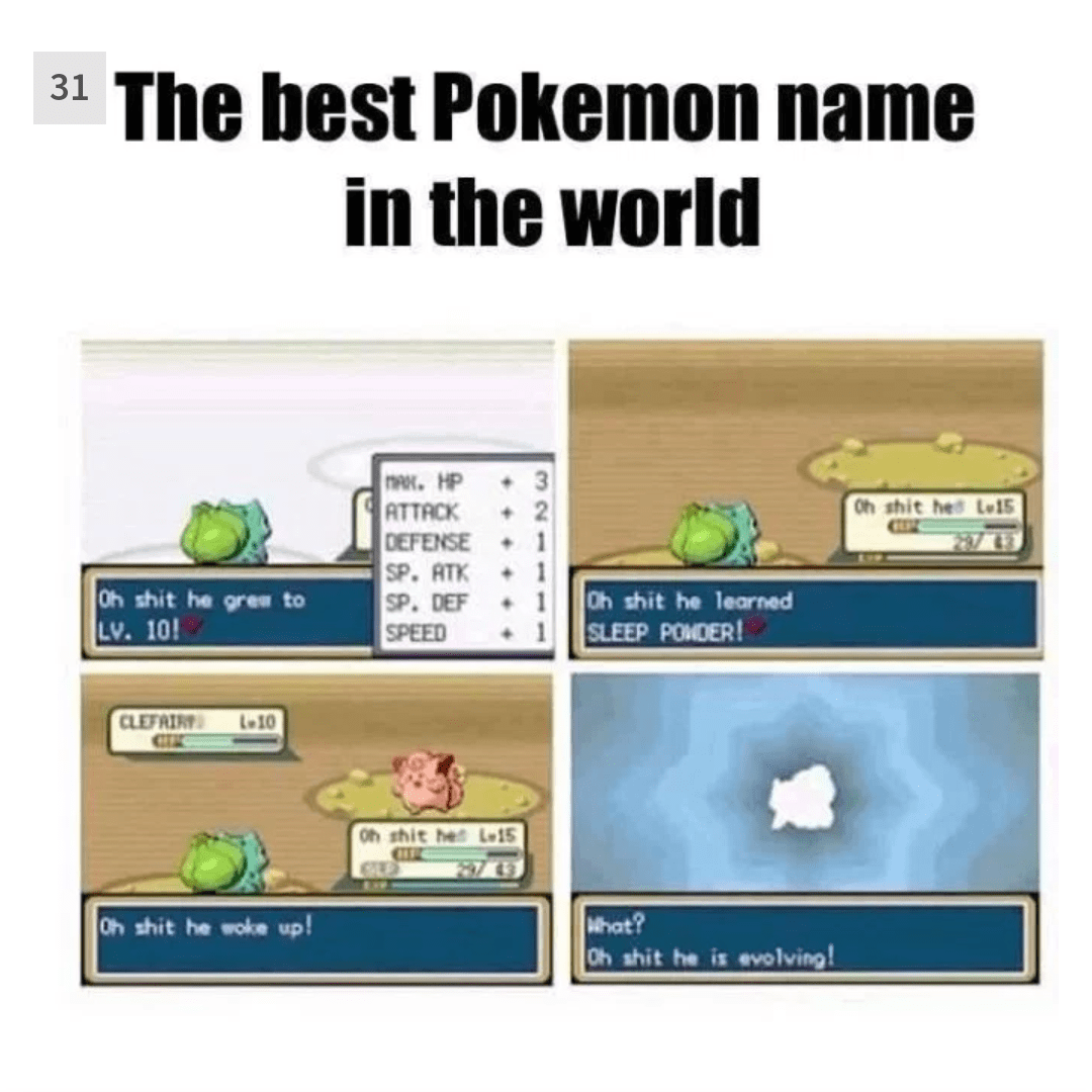 Best Pokemon name? r/gamegrumps