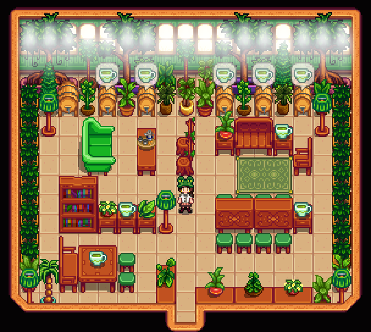 to my Greenhouse Tea House... Green Tea House? Featuring my tea
