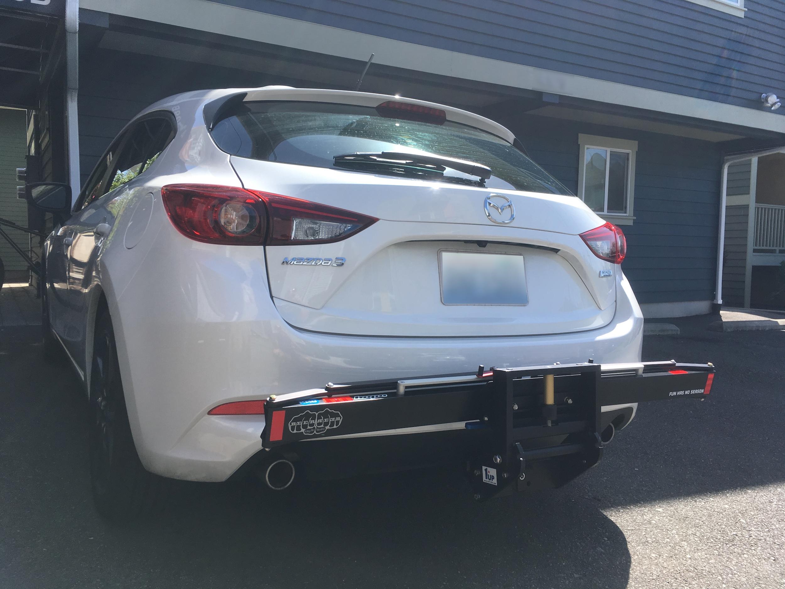 new hitch & bike rack day r/mazda3