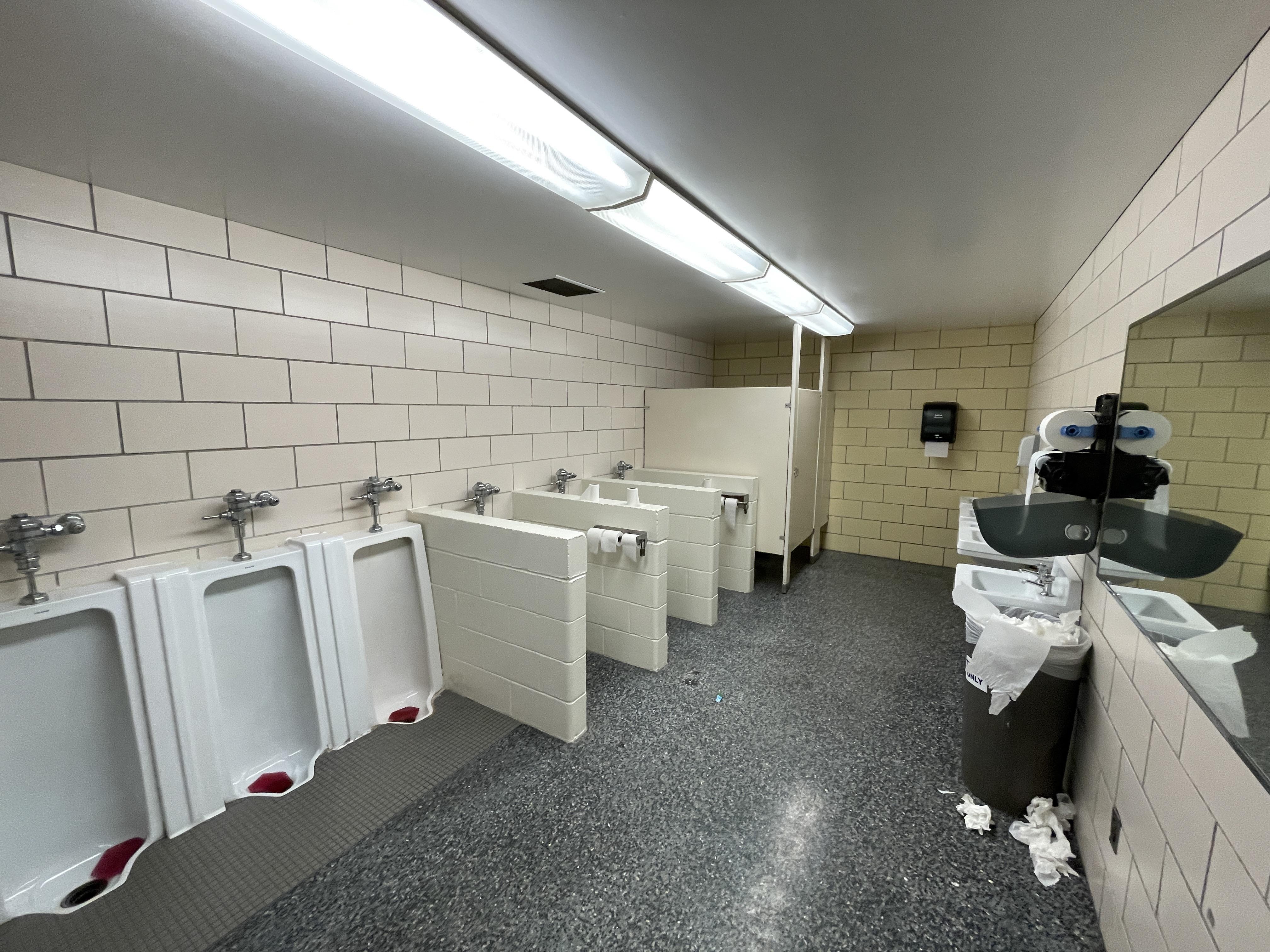 This was the bathroom of the high school I was at on Saturday. What isn