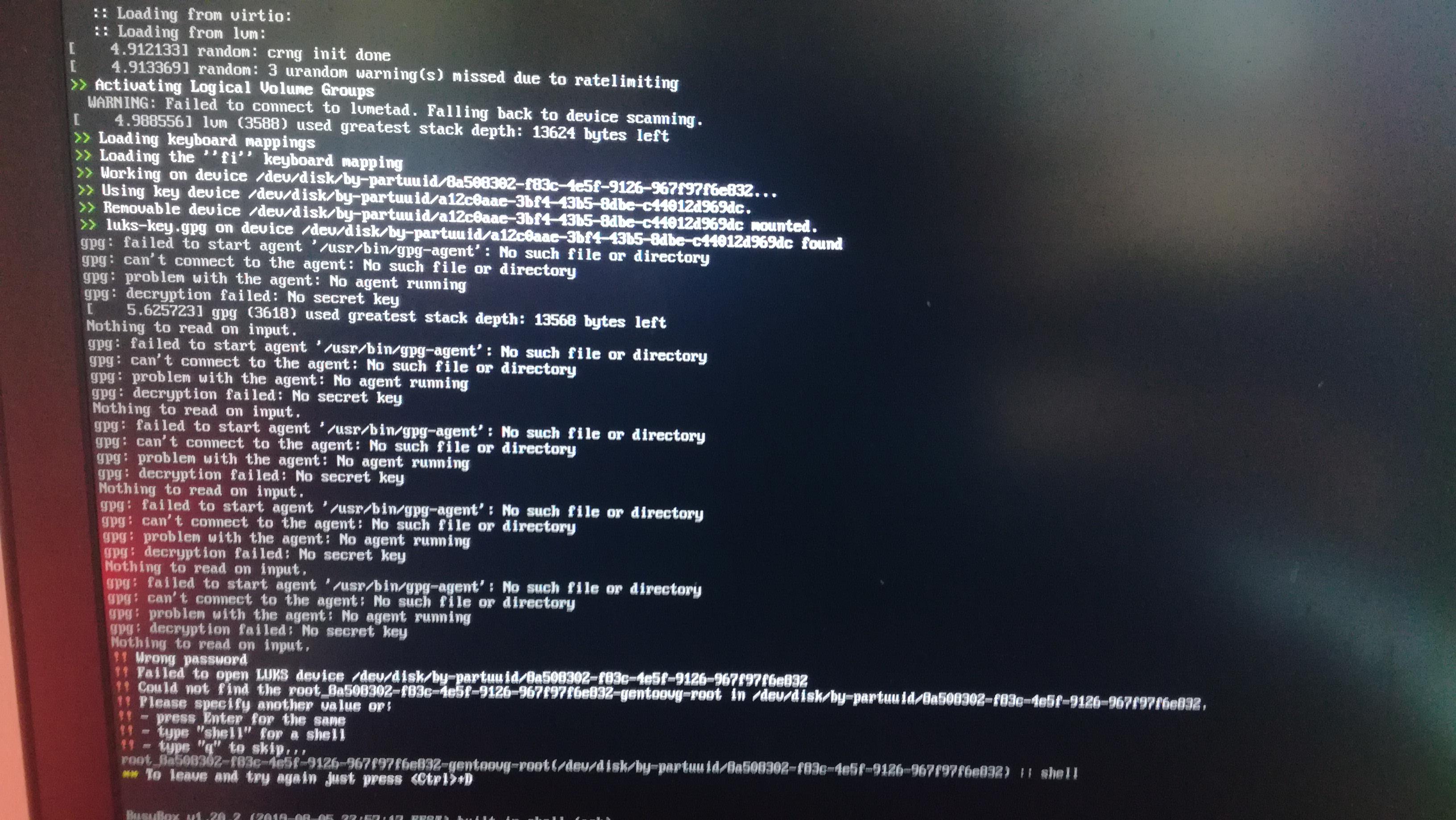 Gpg Decryption Failed No Secret Key Found