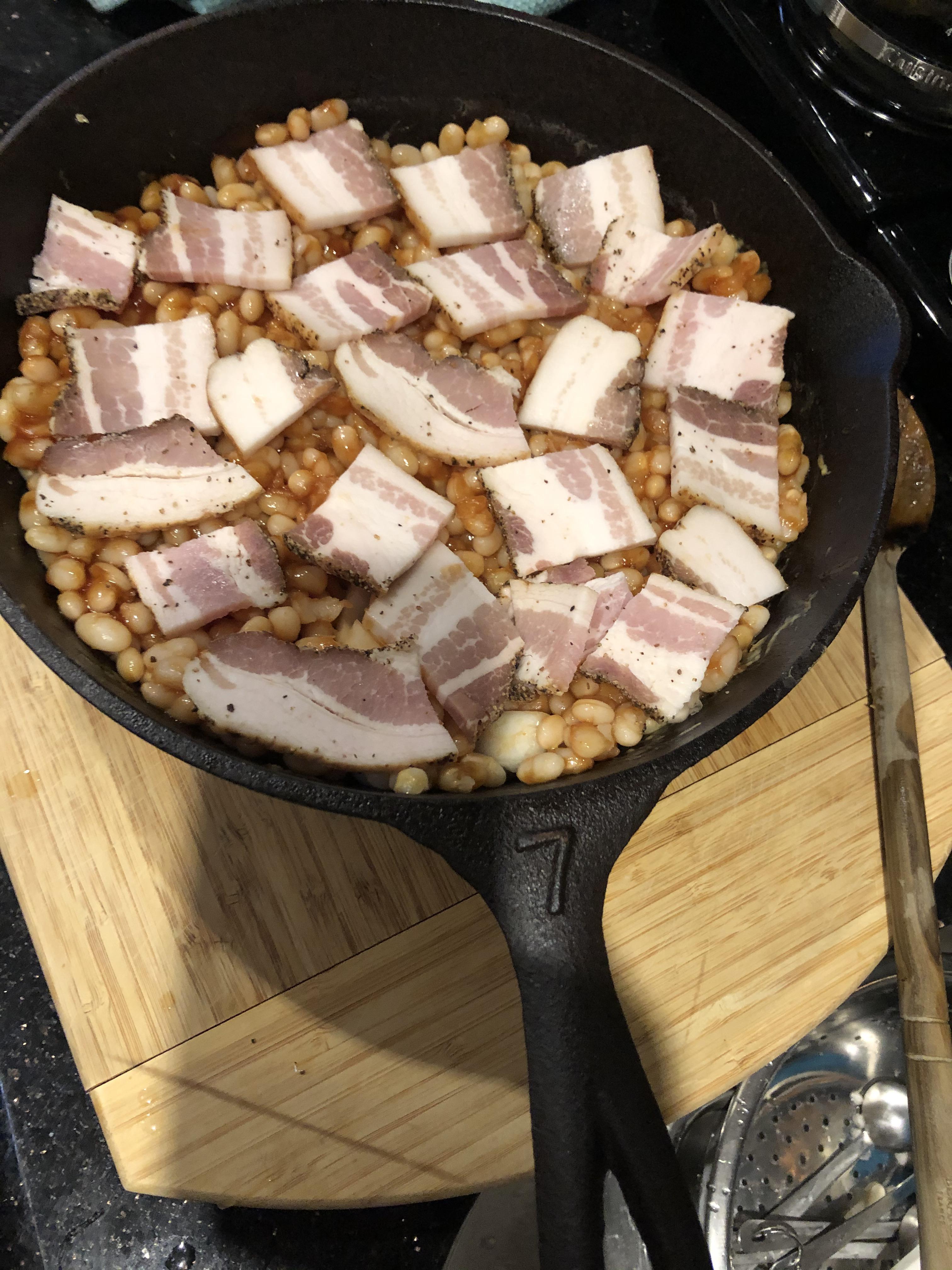 I don’t remember who posted that Thompson Baked Beans recipe...but you