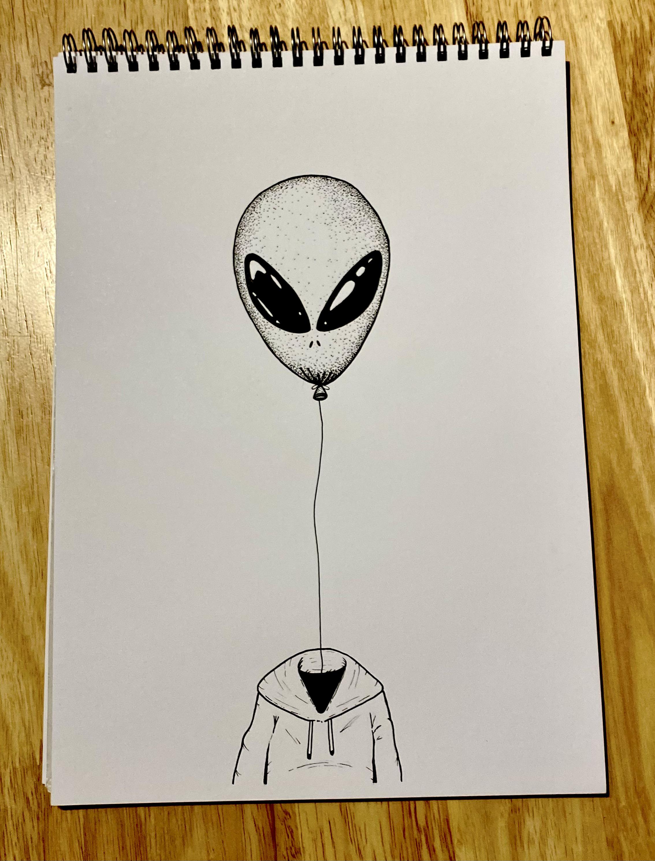 Floating head drawing by me r/drawing