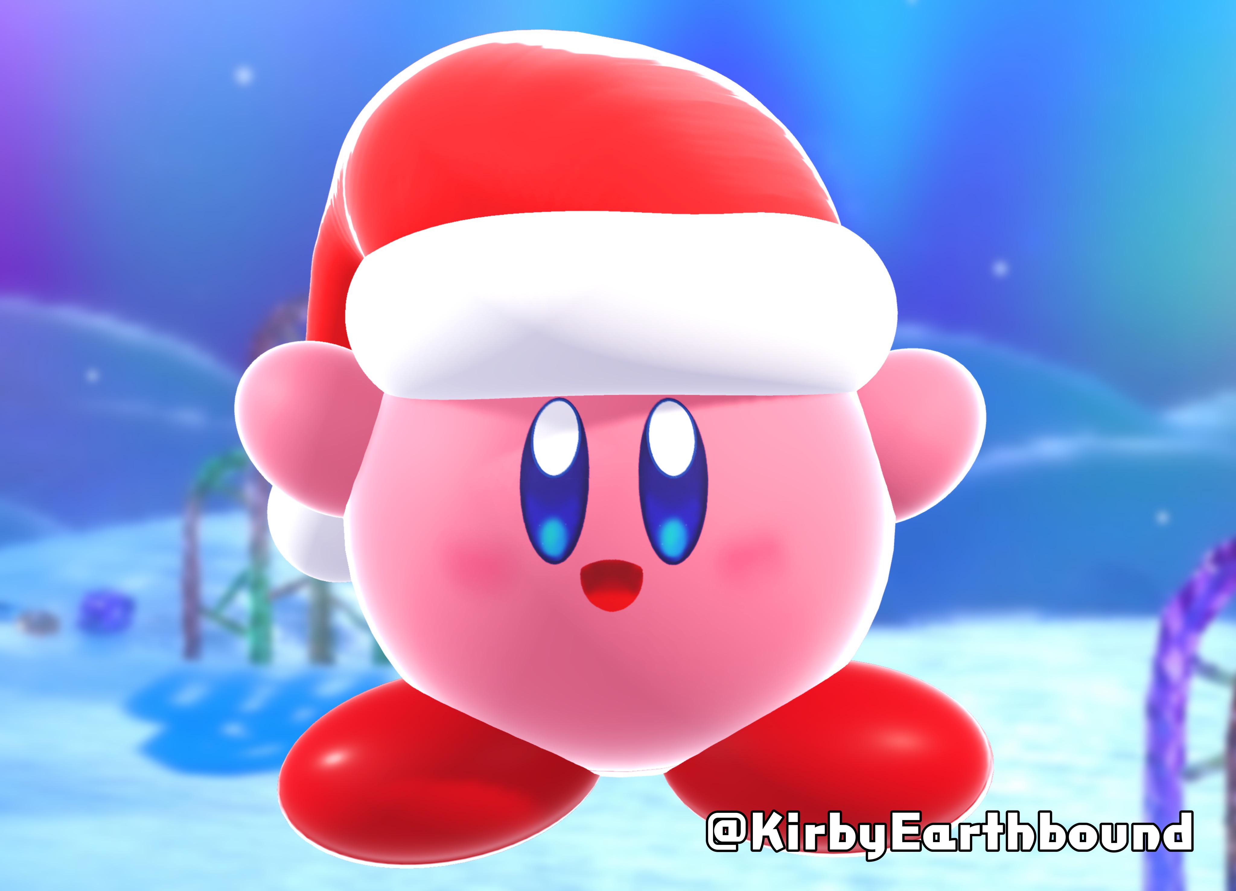 I Made Art of Kirby in a Christmas Hat! r/Kirby
