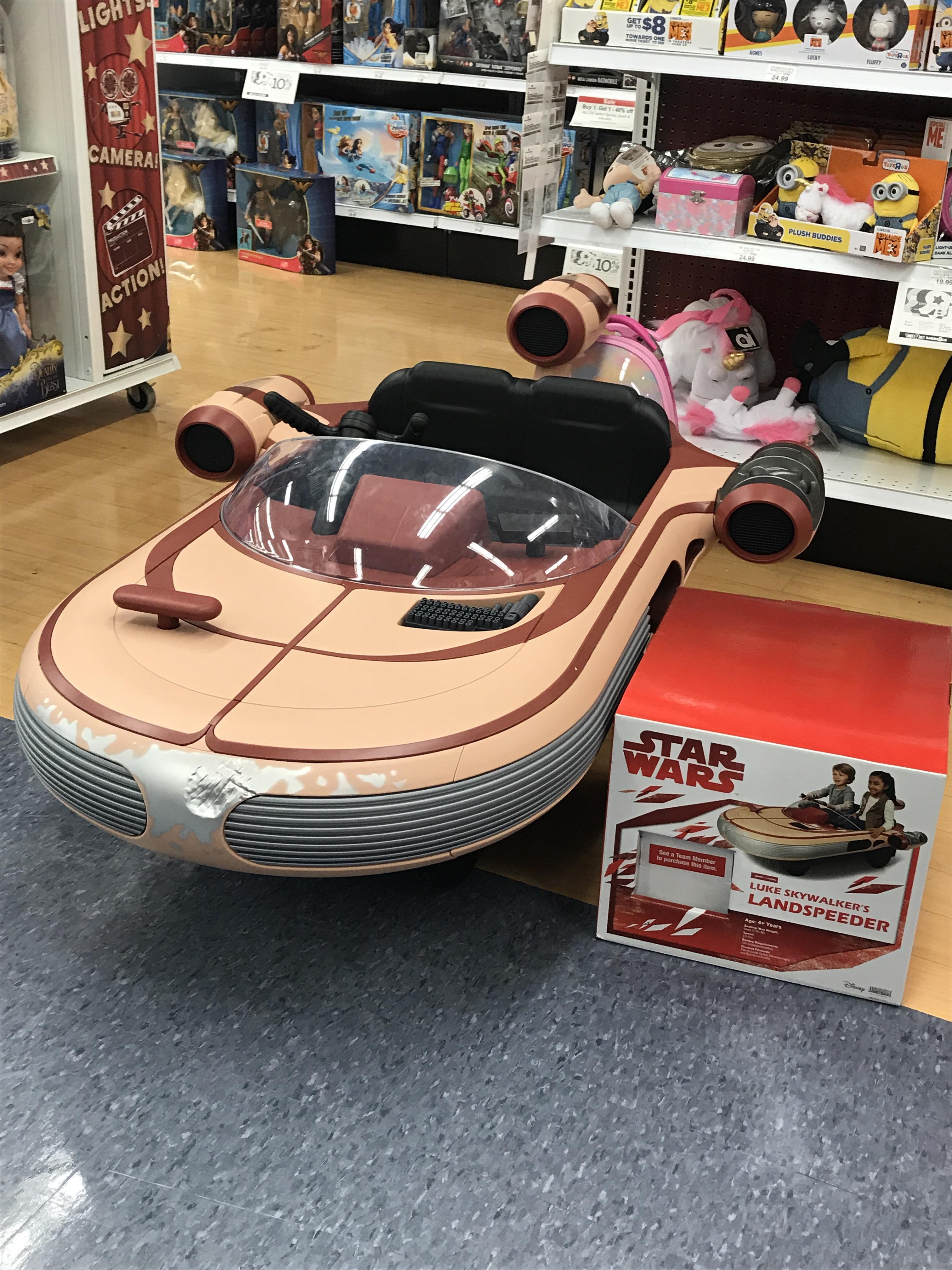 Landspeeder for sale at Toys R Us r/StarWars
