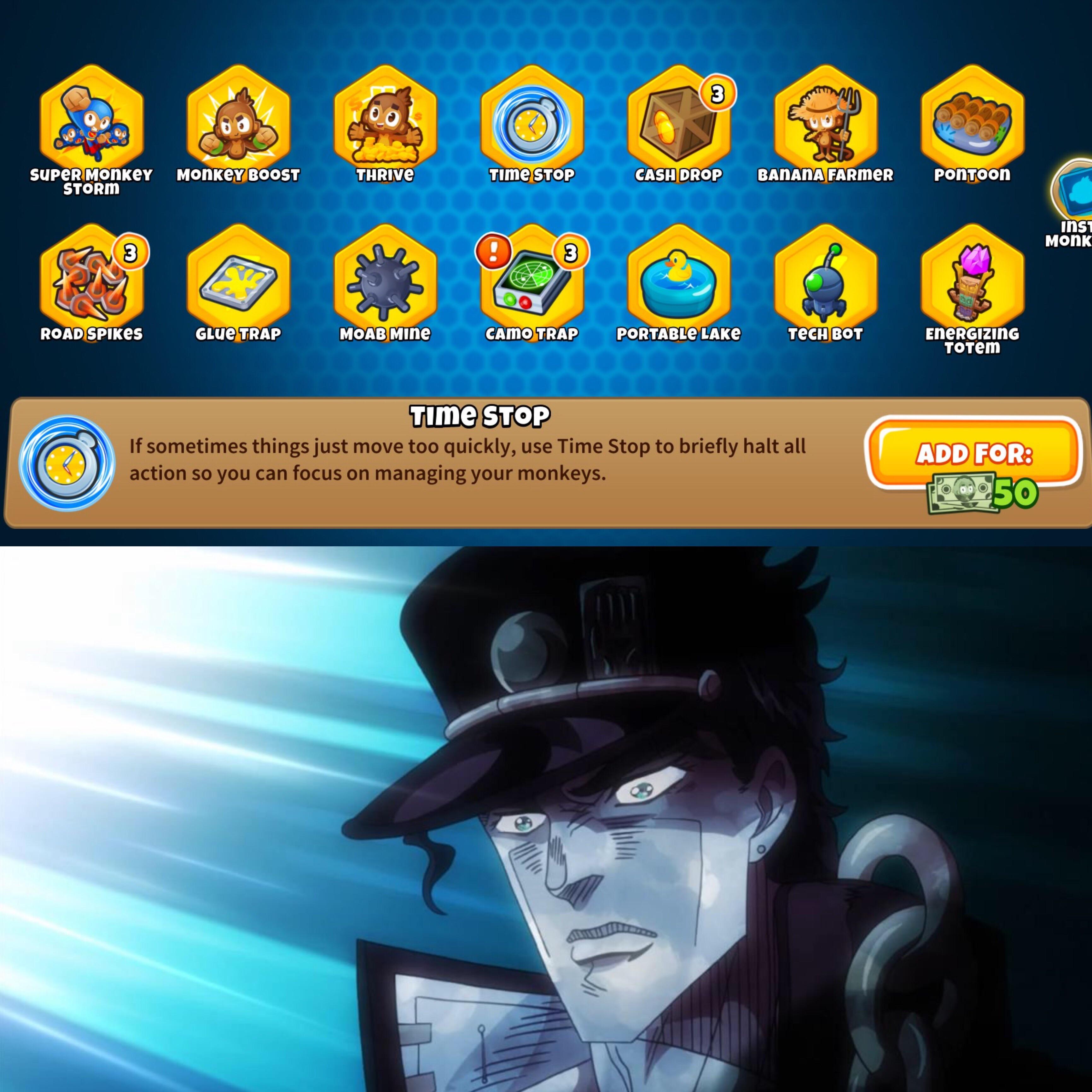 Jotaro gets PTSD playing Bloons Tower Defense 6 r/ShitPostCrusaders