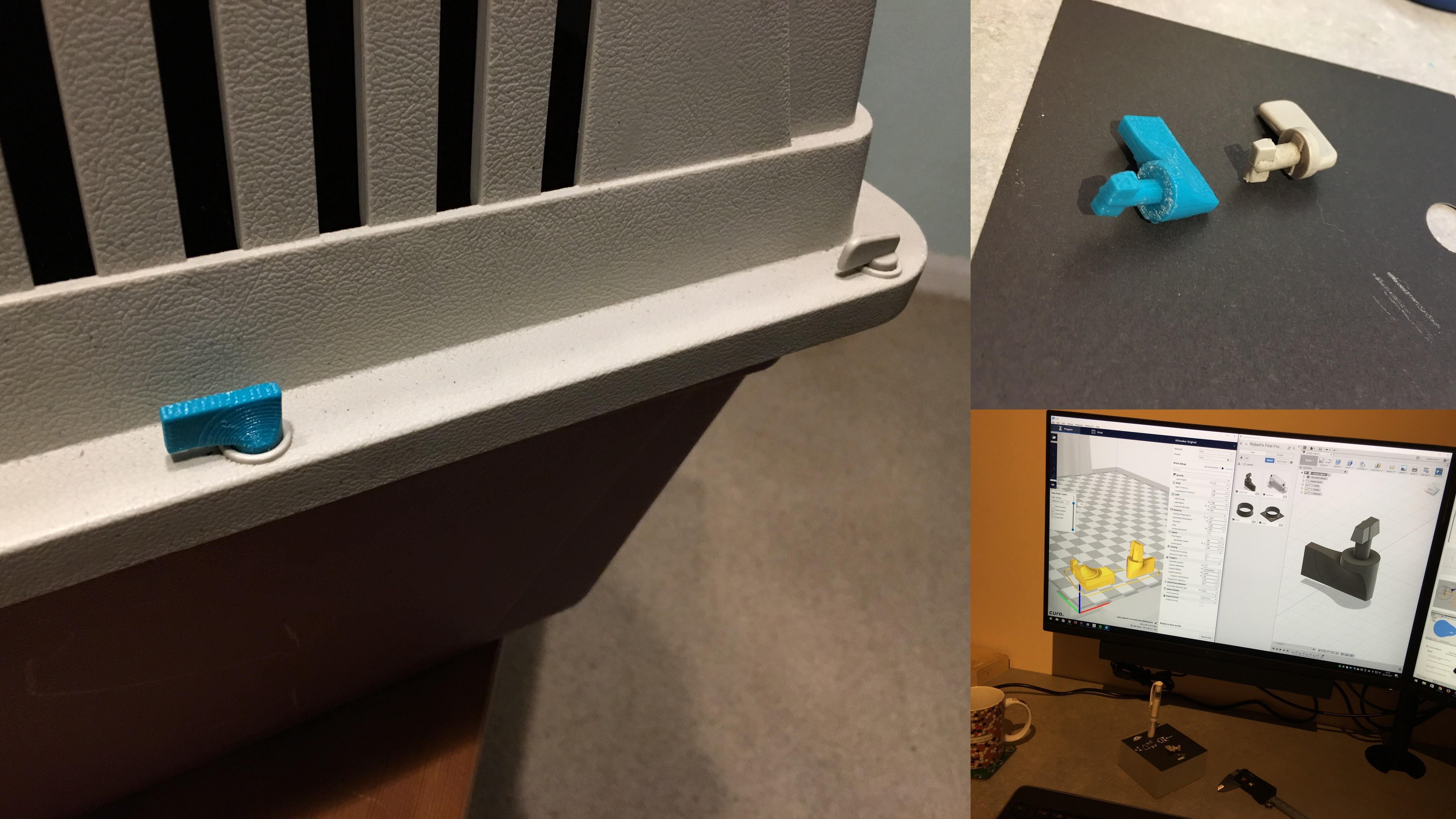 Replacement clips for pet carrier r/3Dprinting