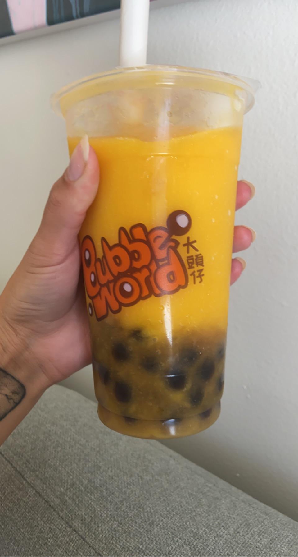 Mangoslush boba with pearls! any ideas? r/caloriecount