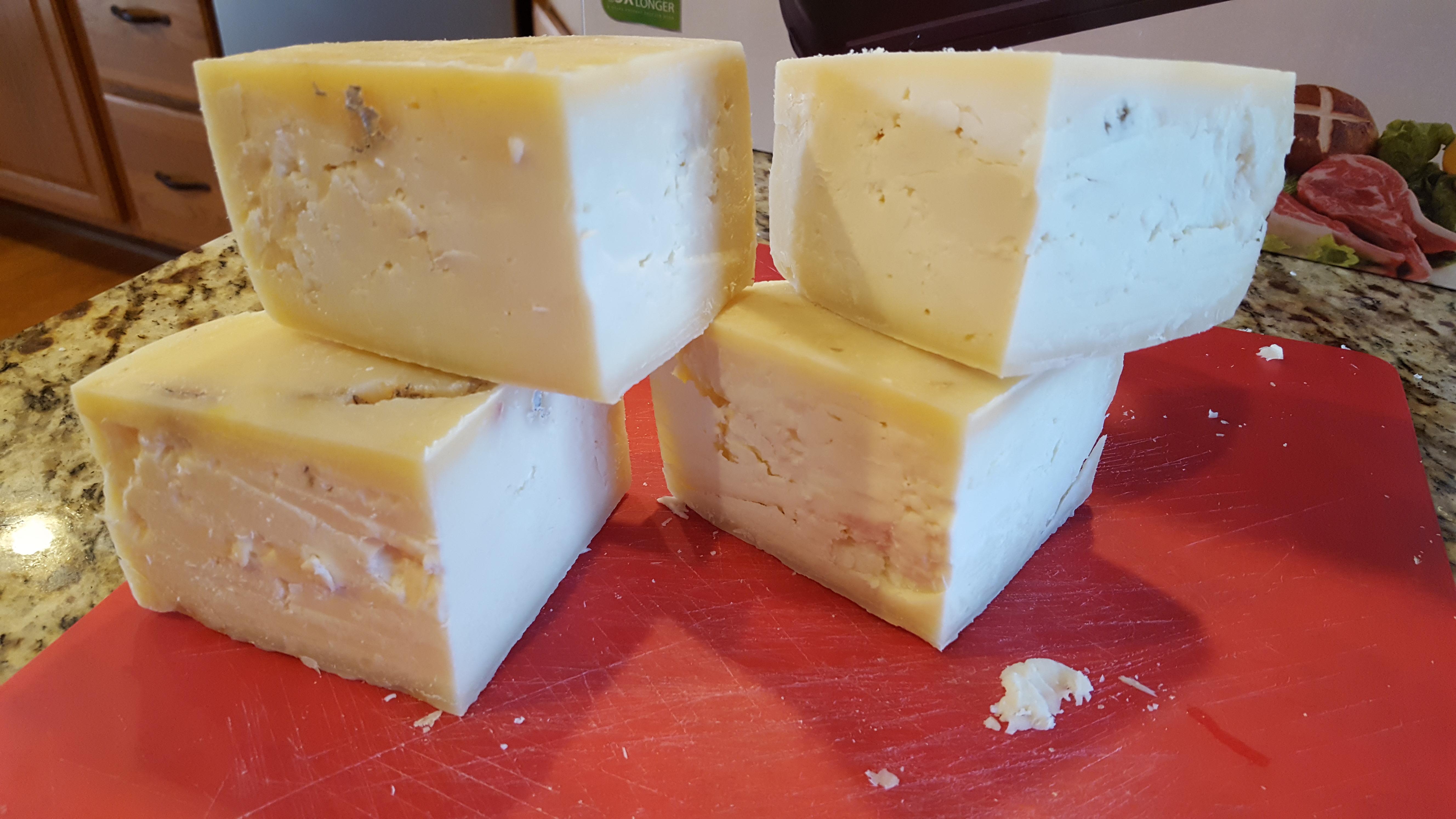 First Natrual Rind Gouda opened at 3 months. Some mold in a few spots... see comments for more