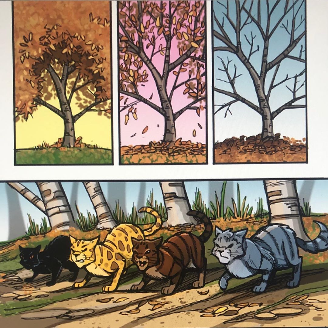 A new page from A Shadow in RiverClan graphic novel thedawnpatrol