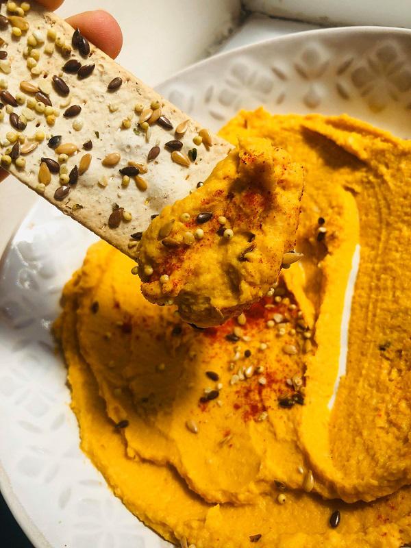 Easy Sweet Potato Hummus Recipe r/VeganChill