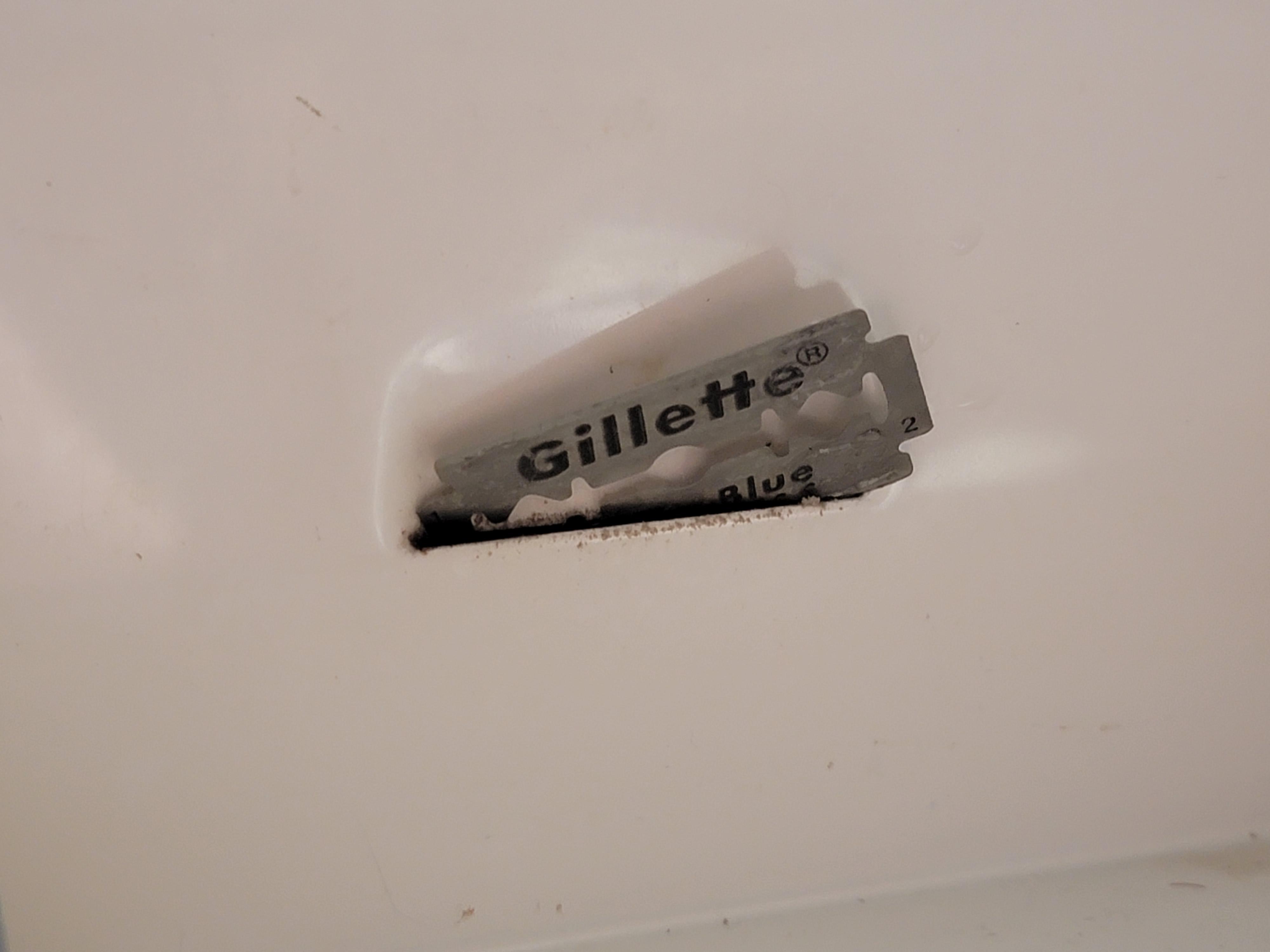 The slot in the back of the medicine (mine still gets used) r