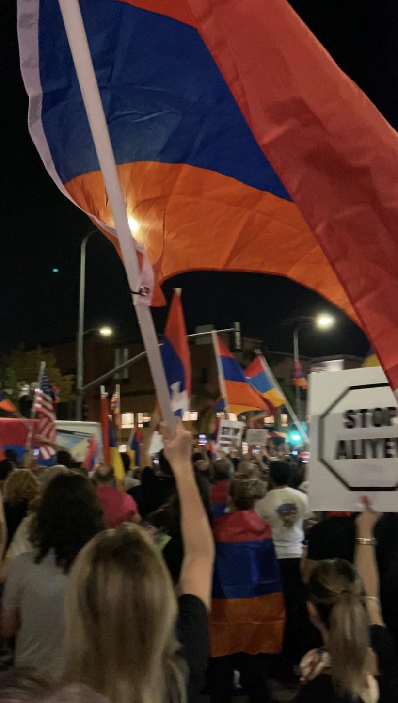 Protest at Azeri Consulate in Los Angeles. September 30, 2020 r/armenia