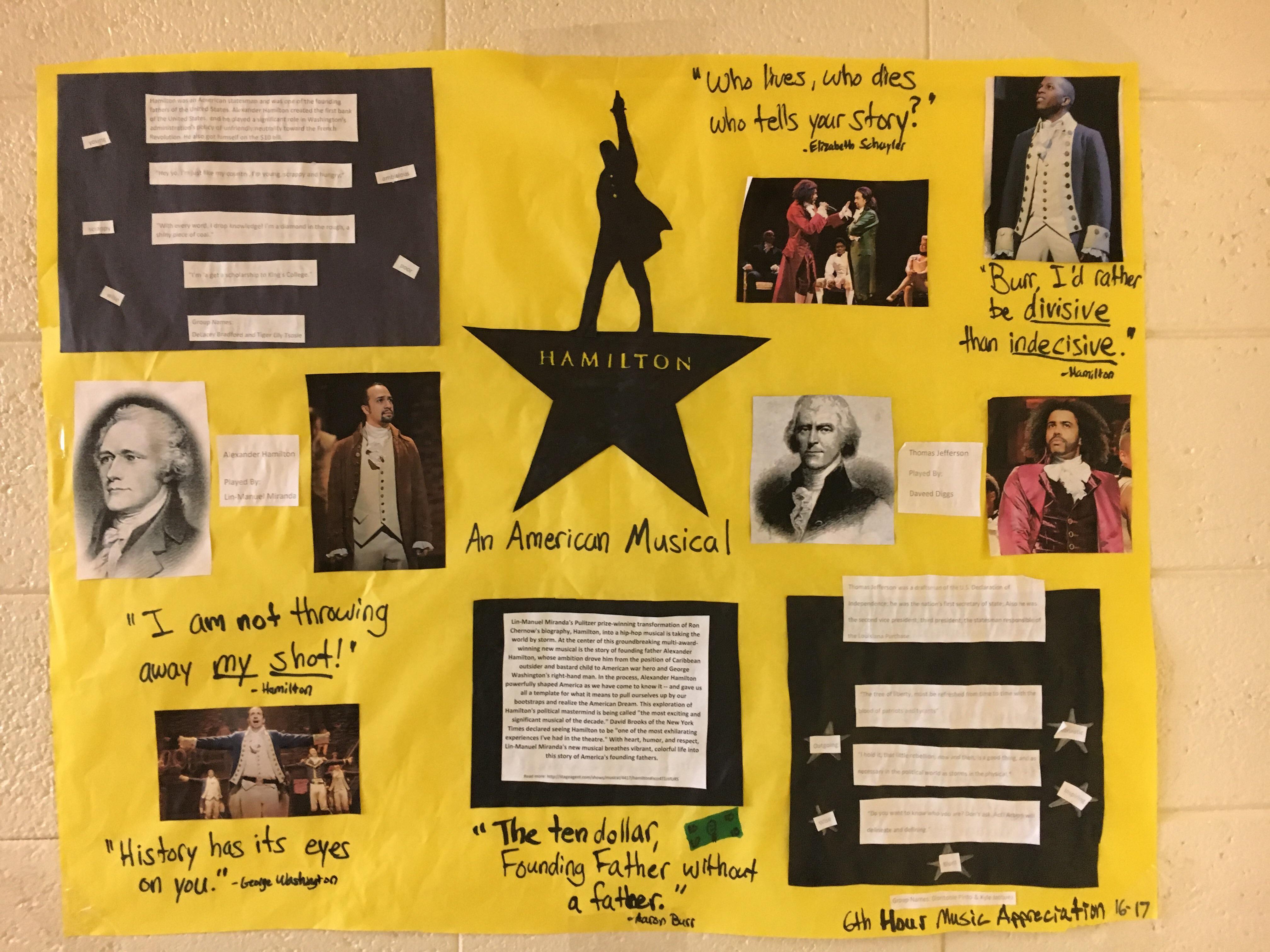 I'm a high school music teacher and I had my students do a poster
