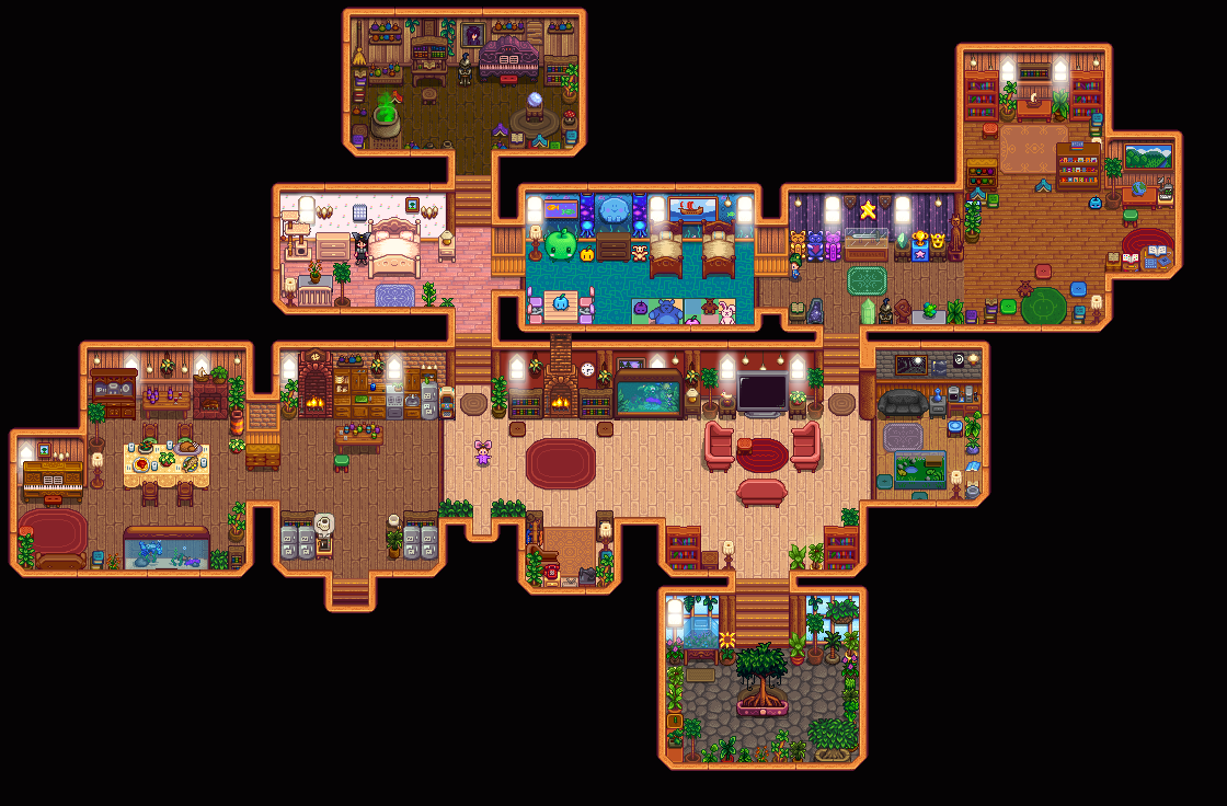 I Transformed My Stardew House With The New 1.6 Items! r