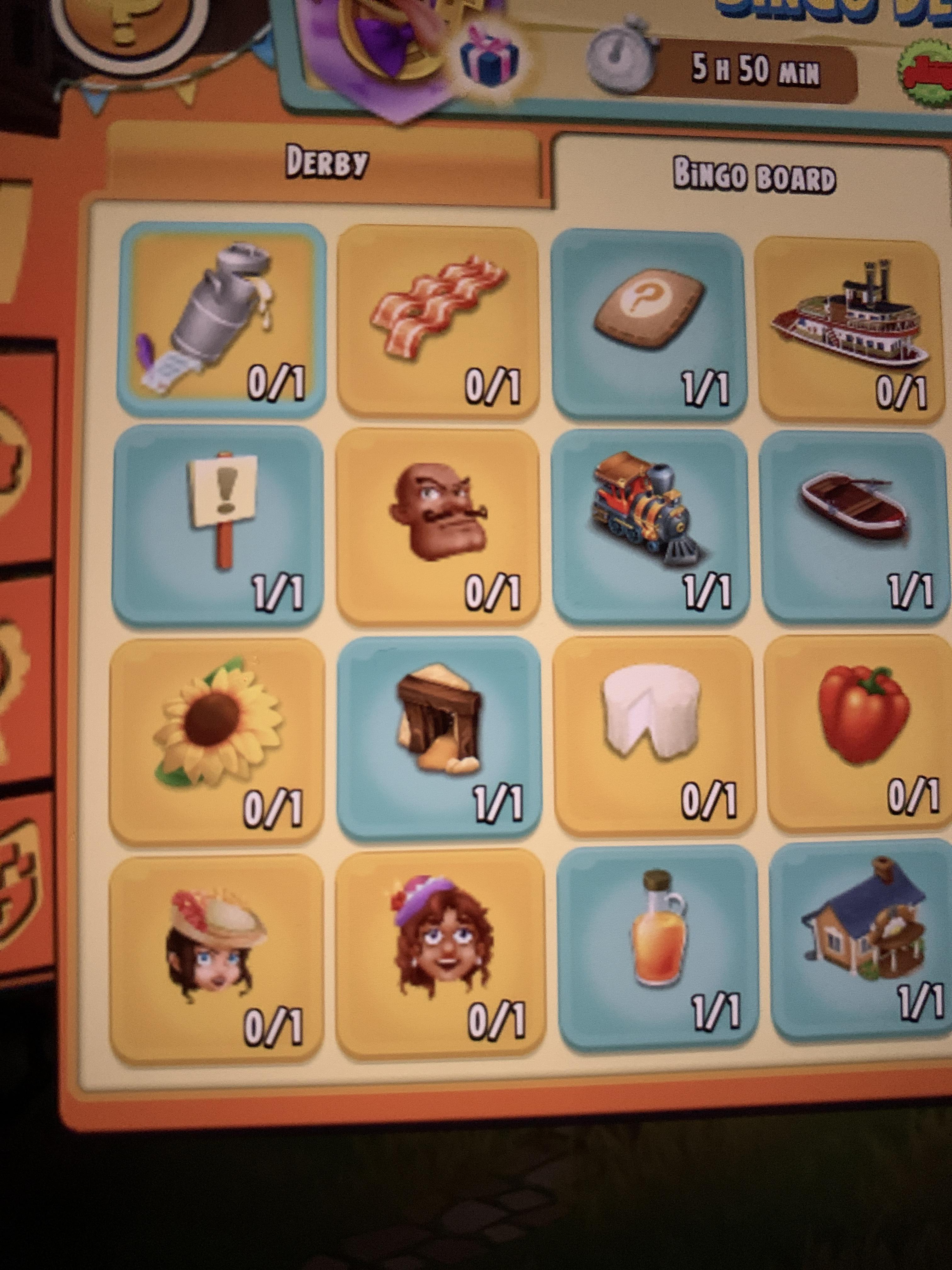 Bingo derby is rigged... we never get the option to play for that 1