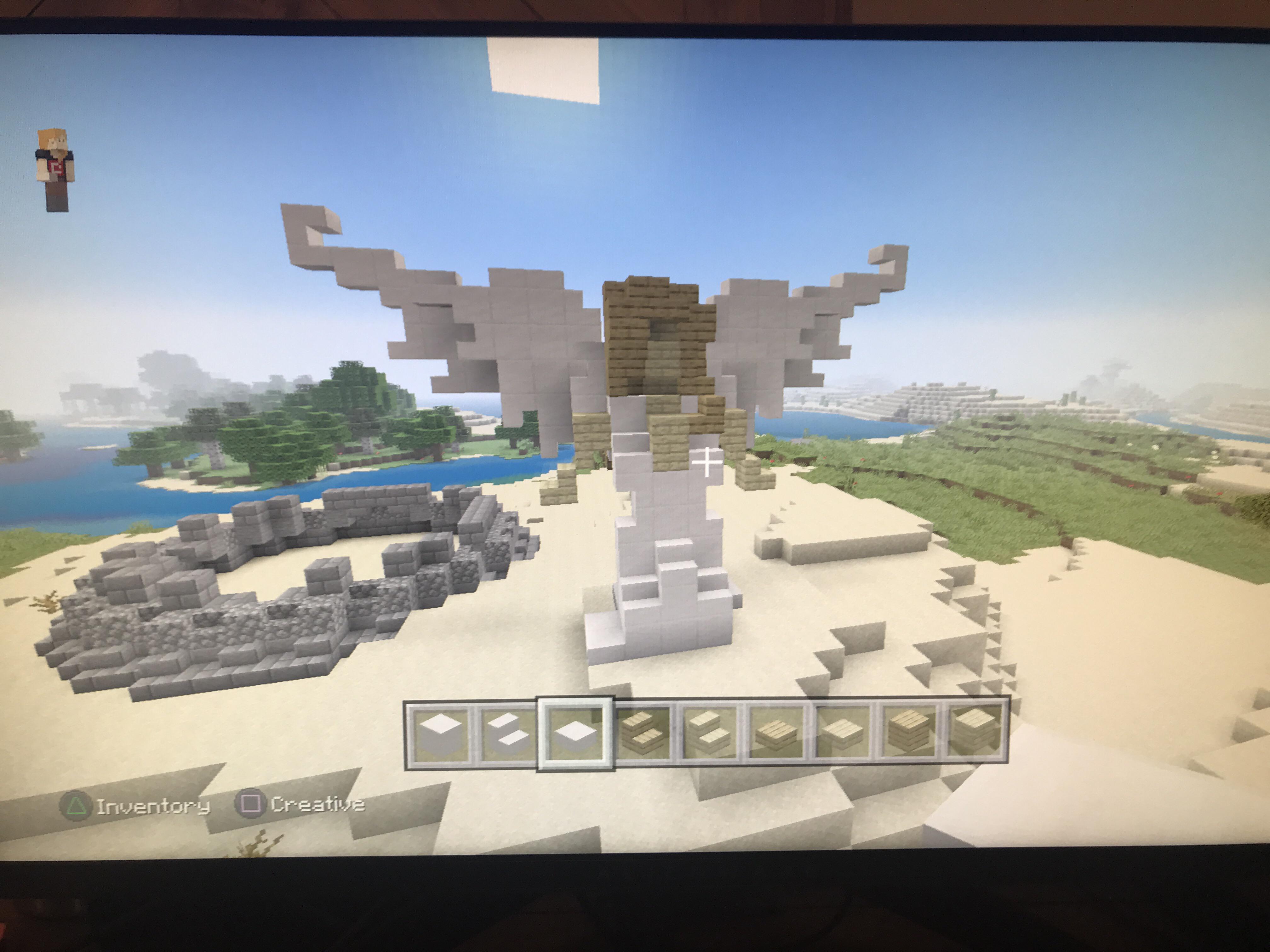 Minecraft Angel Statue