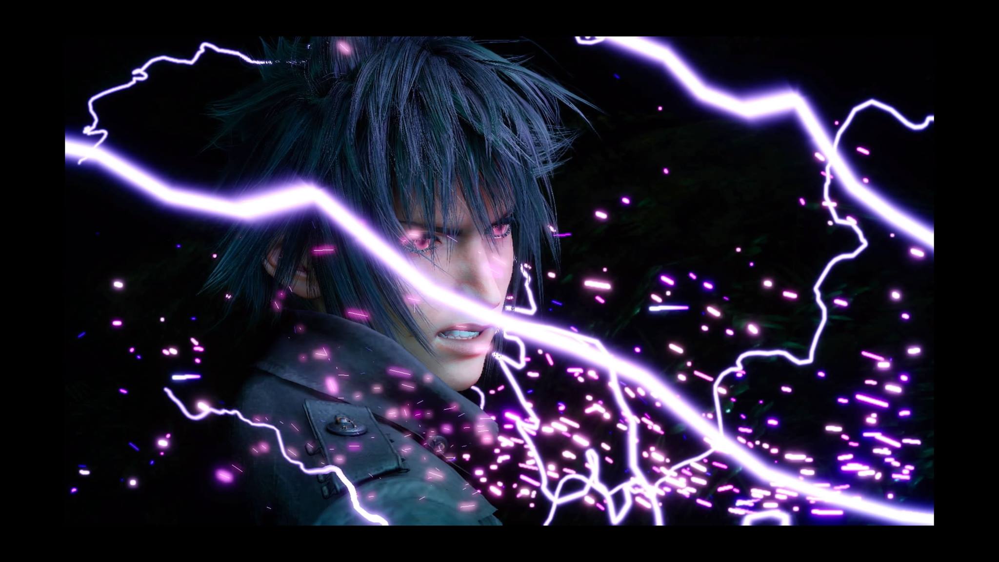 This picture from FFXV looks like Sasuke charging a cursed mark chidori gaming