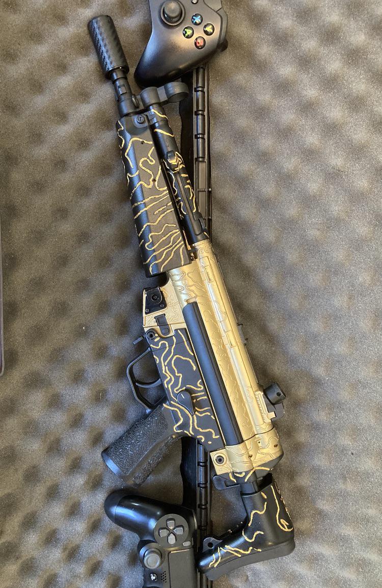 Gold Airsoft Gun Paint Jobs