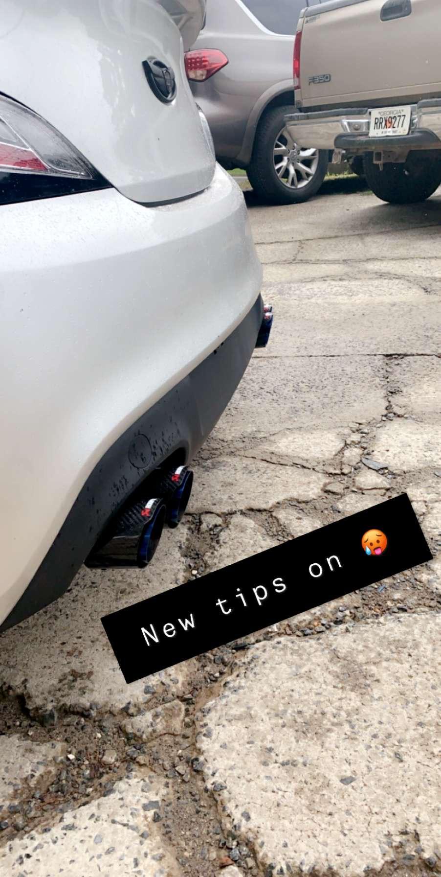 Got Quad Tips installed with my muffler delete! r/genesiscoupe
