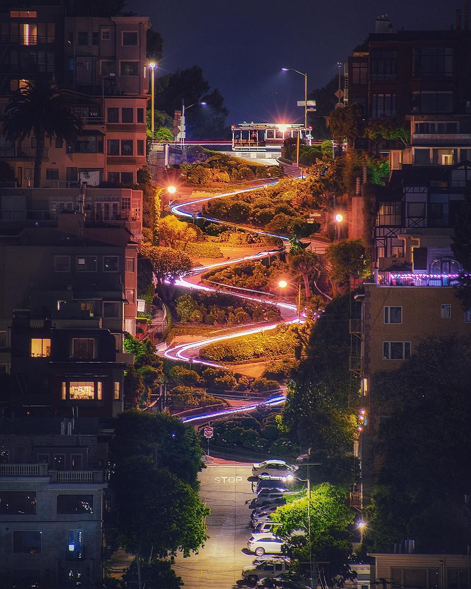The really crooked street, Lombard Street, San Francisco [952x1190][OC