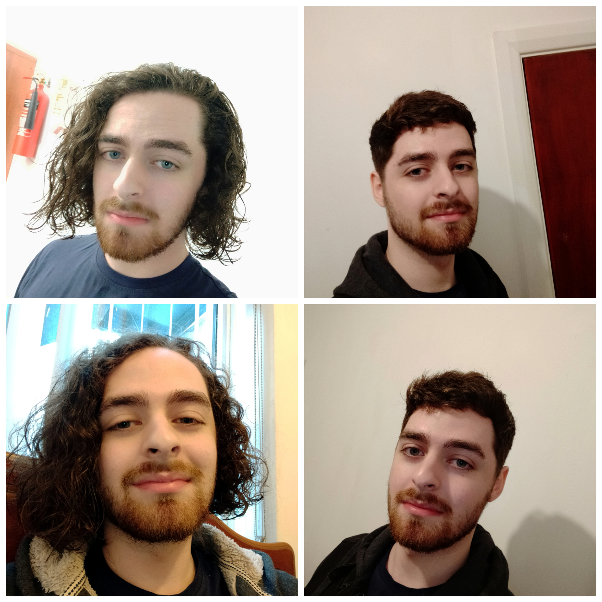 Posthaircut update. Before and after r/malehairadvice