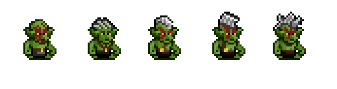 My Goblin sprites. PixelArt
