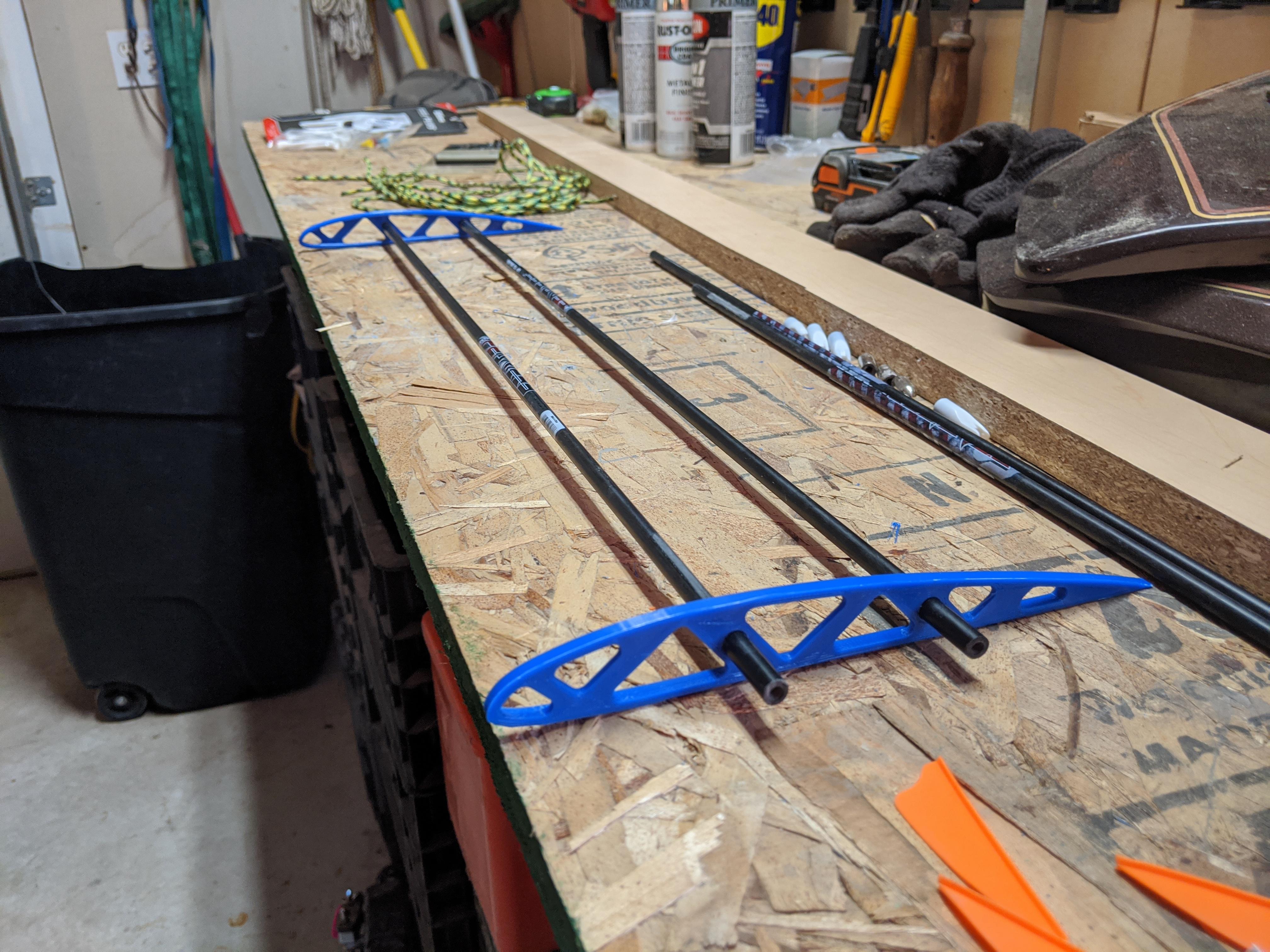 Making ribs for an RC plane wing. Arrow shafts as spars. r