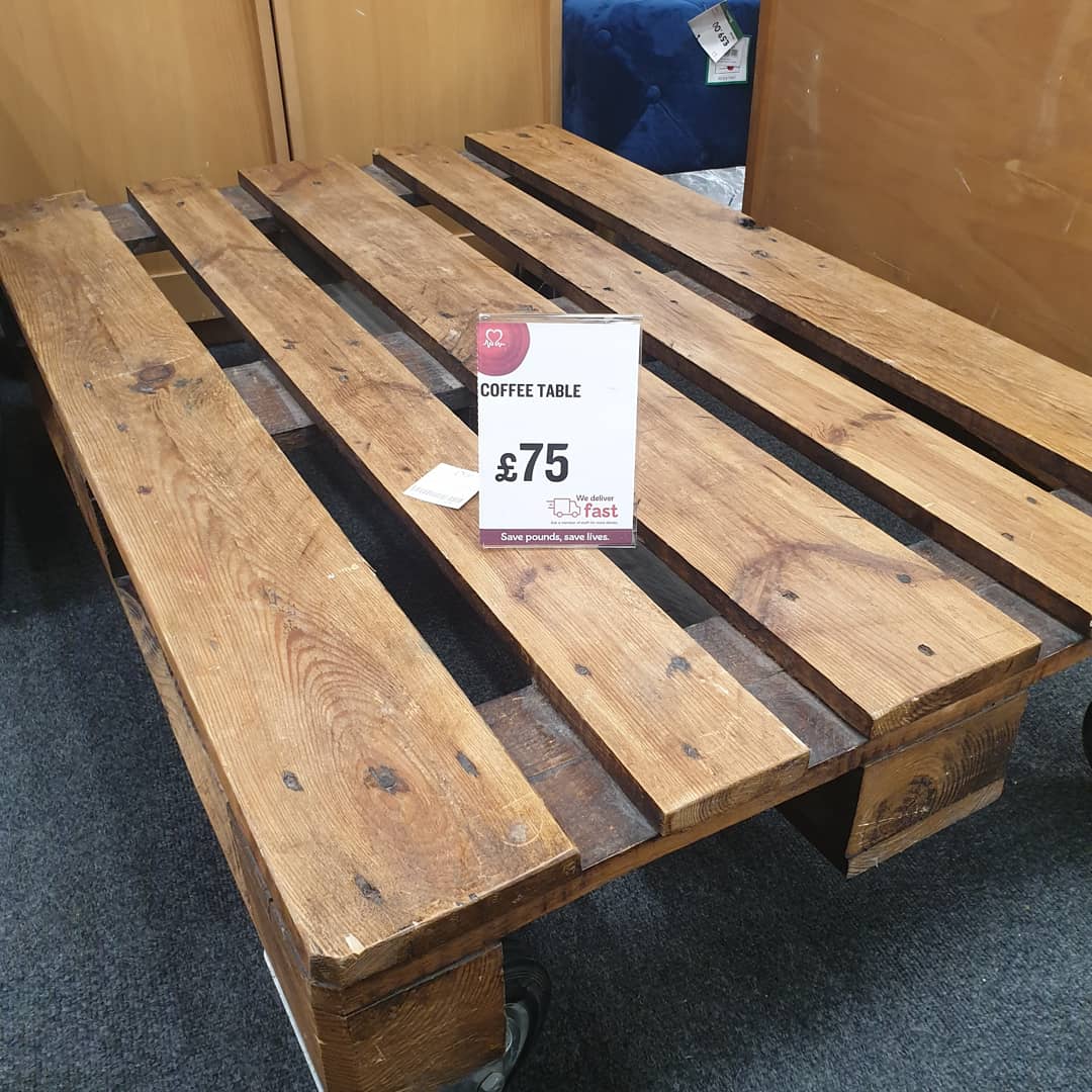 When did charity shops get so expensive?! We found this coffee table (a