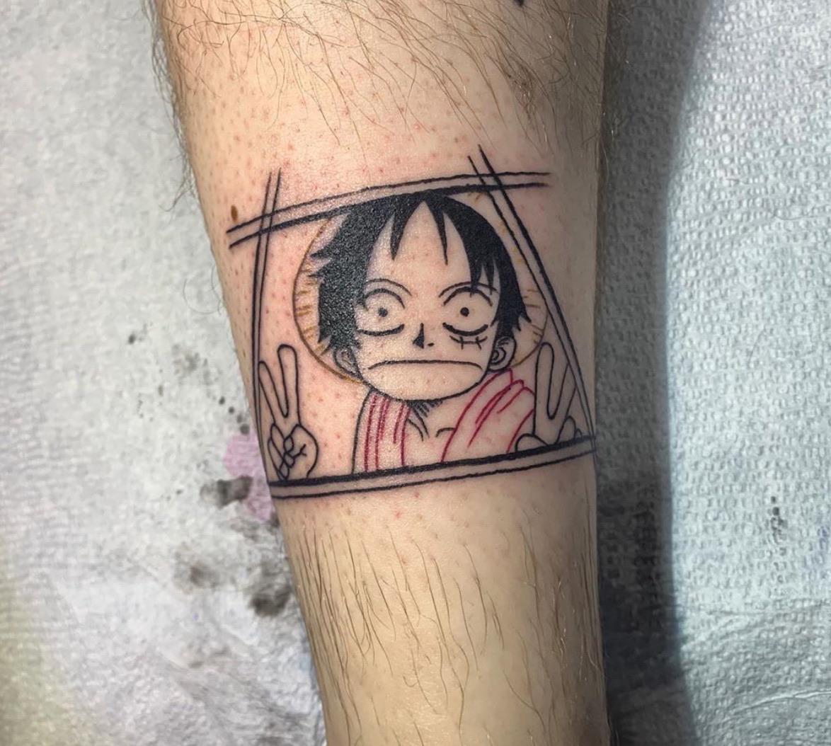 My little good boi Luffy tattoo OnePiece