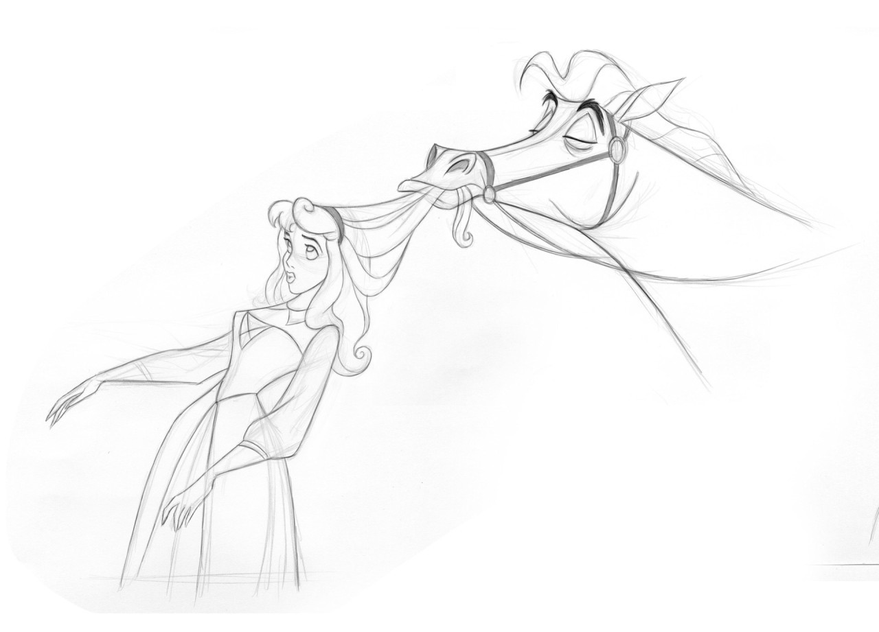 Aurora In Official Art From The Original Sleeping Beauty R Disney