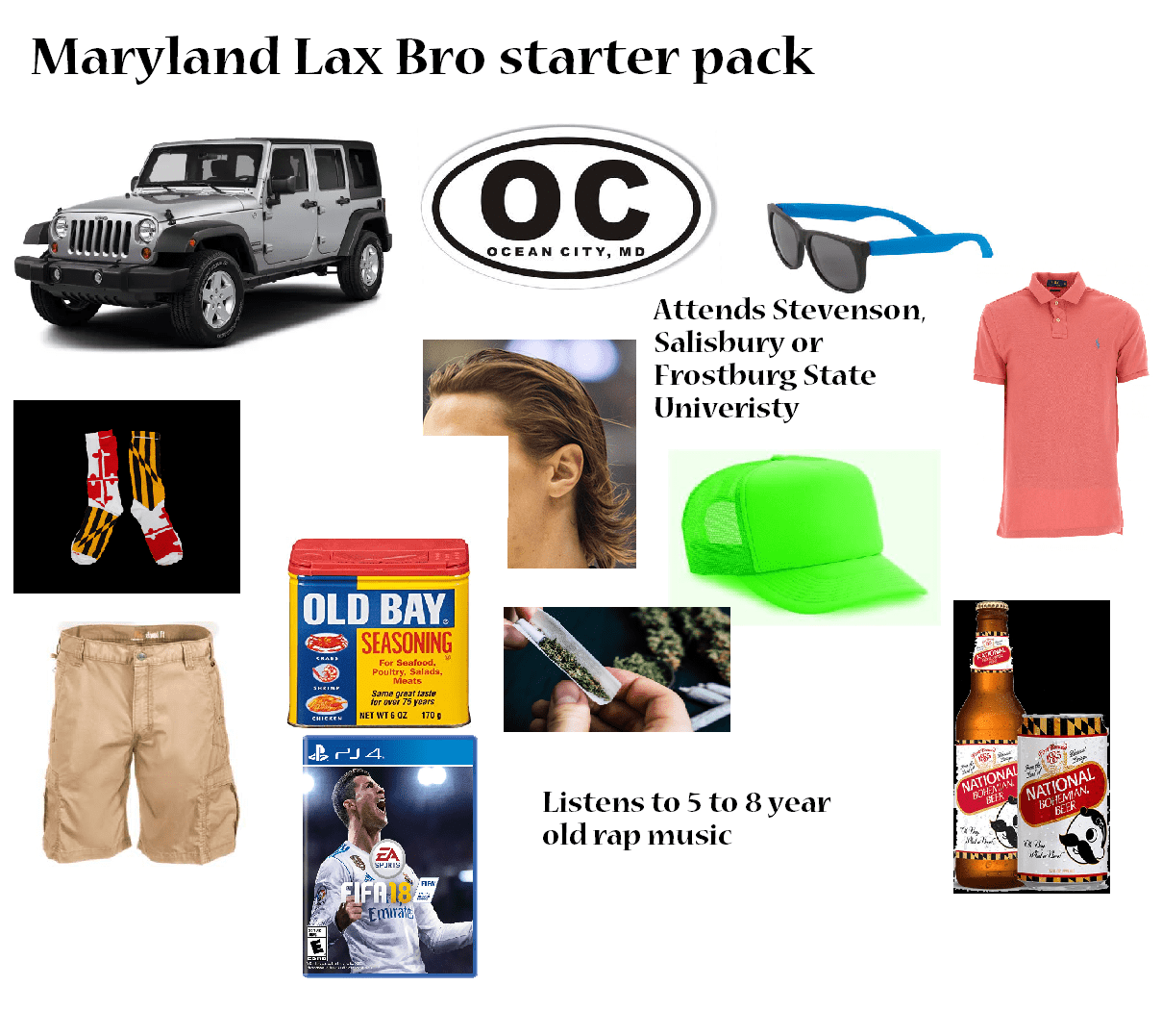 Maryland Lax Bro Starter Pack r/starterpacks