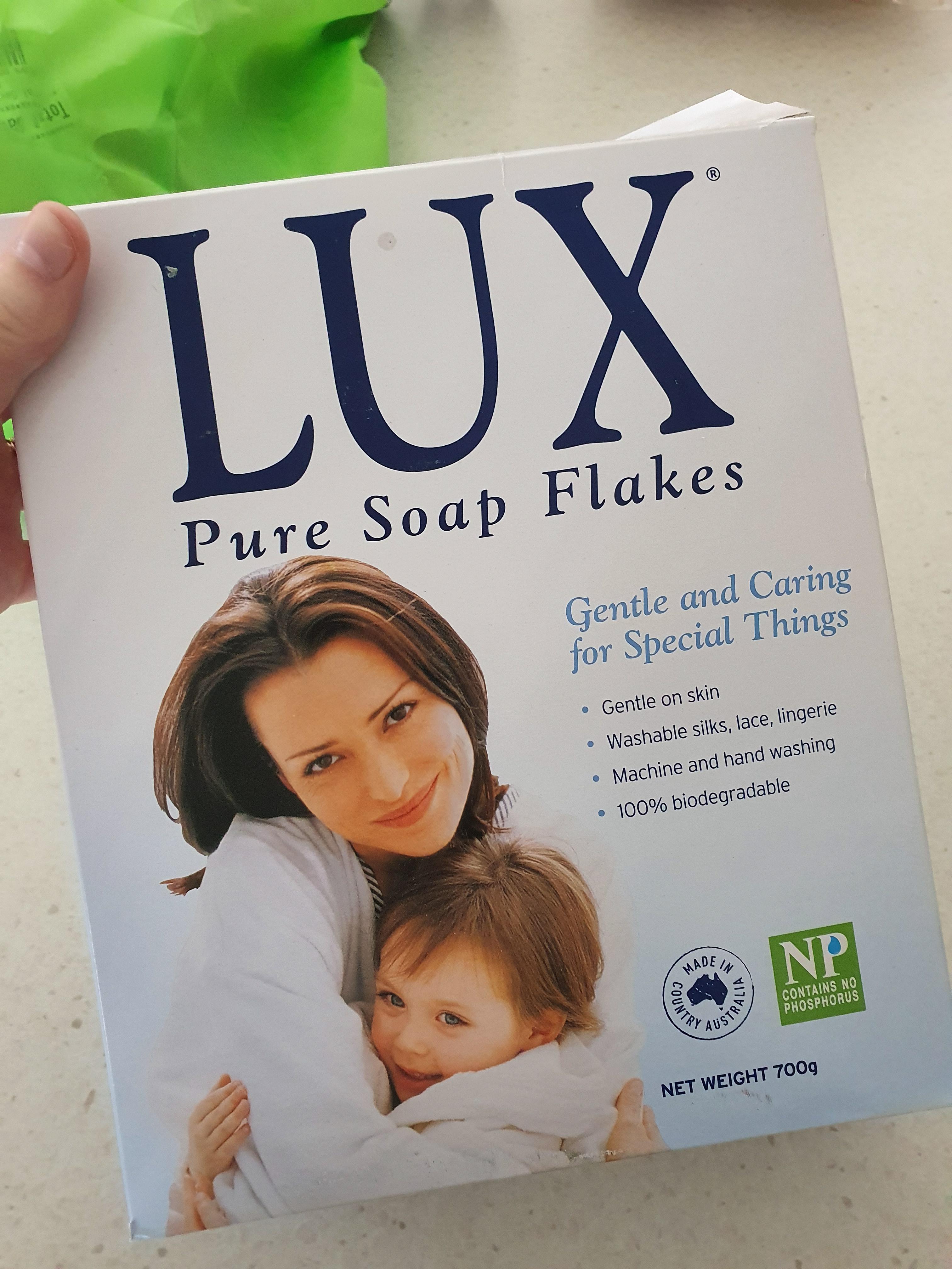 Lux Soap Flakes My mum swears by them as THE baby washing detergent