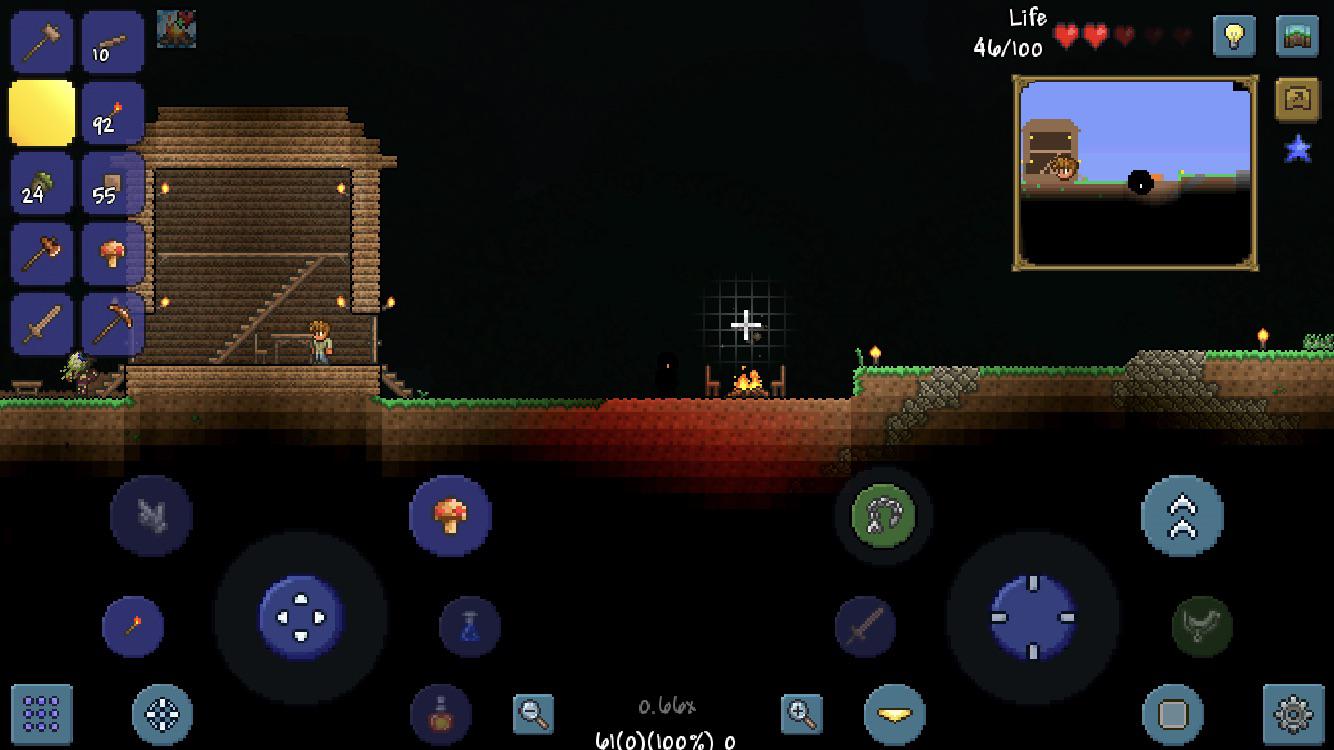 Made the guide a house on my new world, along with a cozy campfire spot