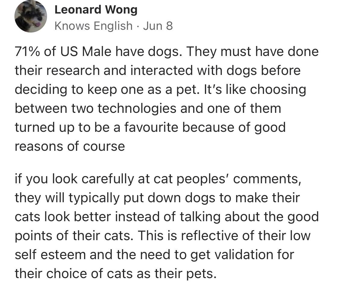 “Are cats more expensive than dogs?” r/InsanePeopleQuora