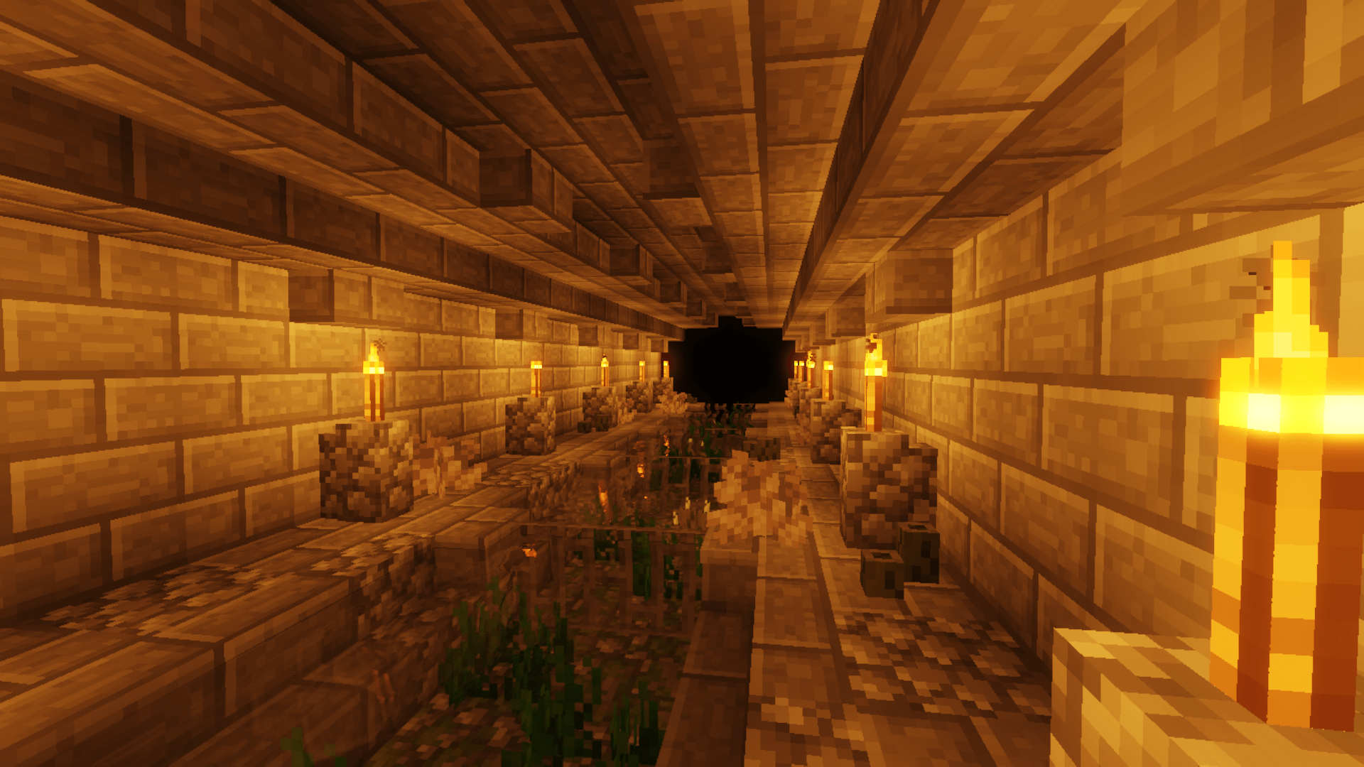 I was gonna build a base in a sewer system! Here's my idea