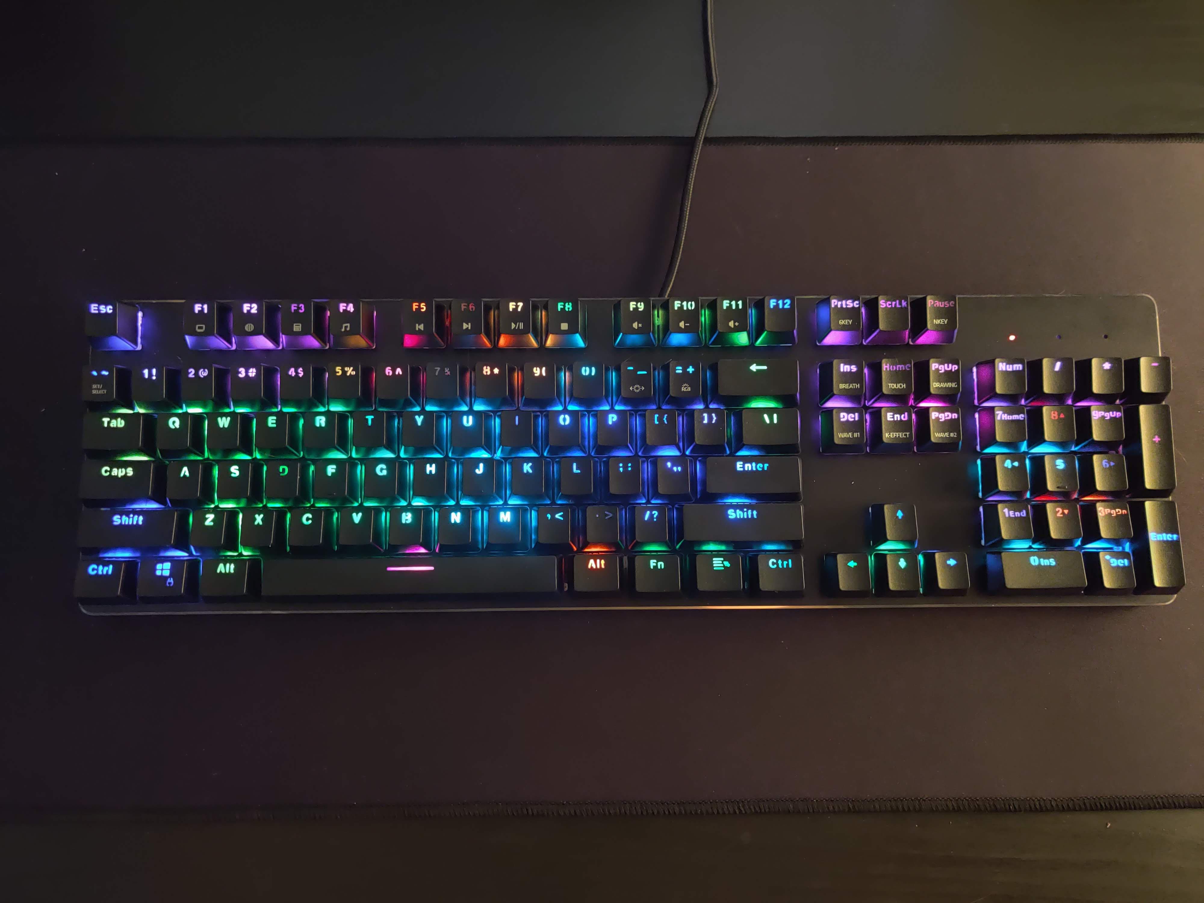 Got my first mechanical keyboard for my birthday today! I can see what