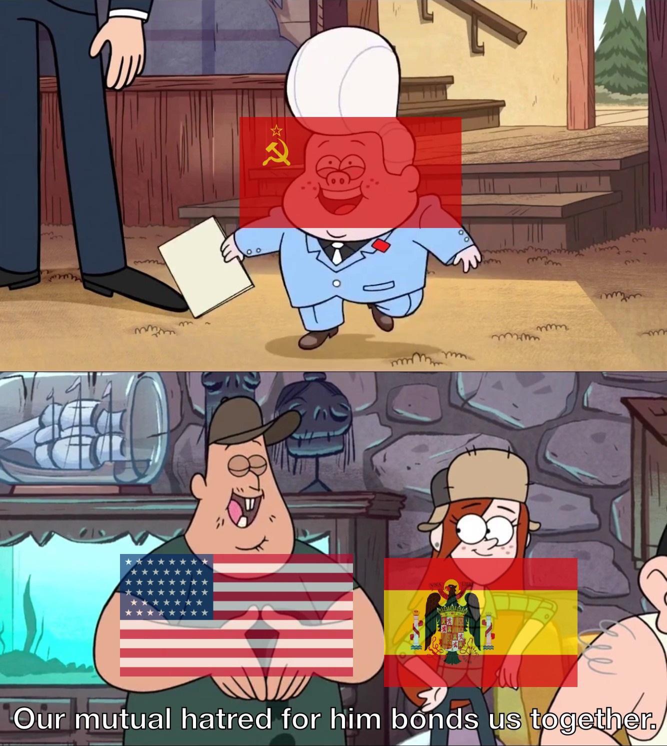 Our mutual hatred for him binds us together MemeTemplatesOfficial