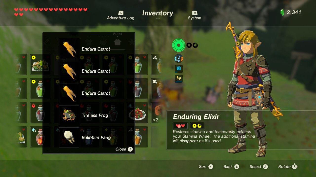 Stamina Recipes Zelda Breath Of The Wild Deporecipe.co