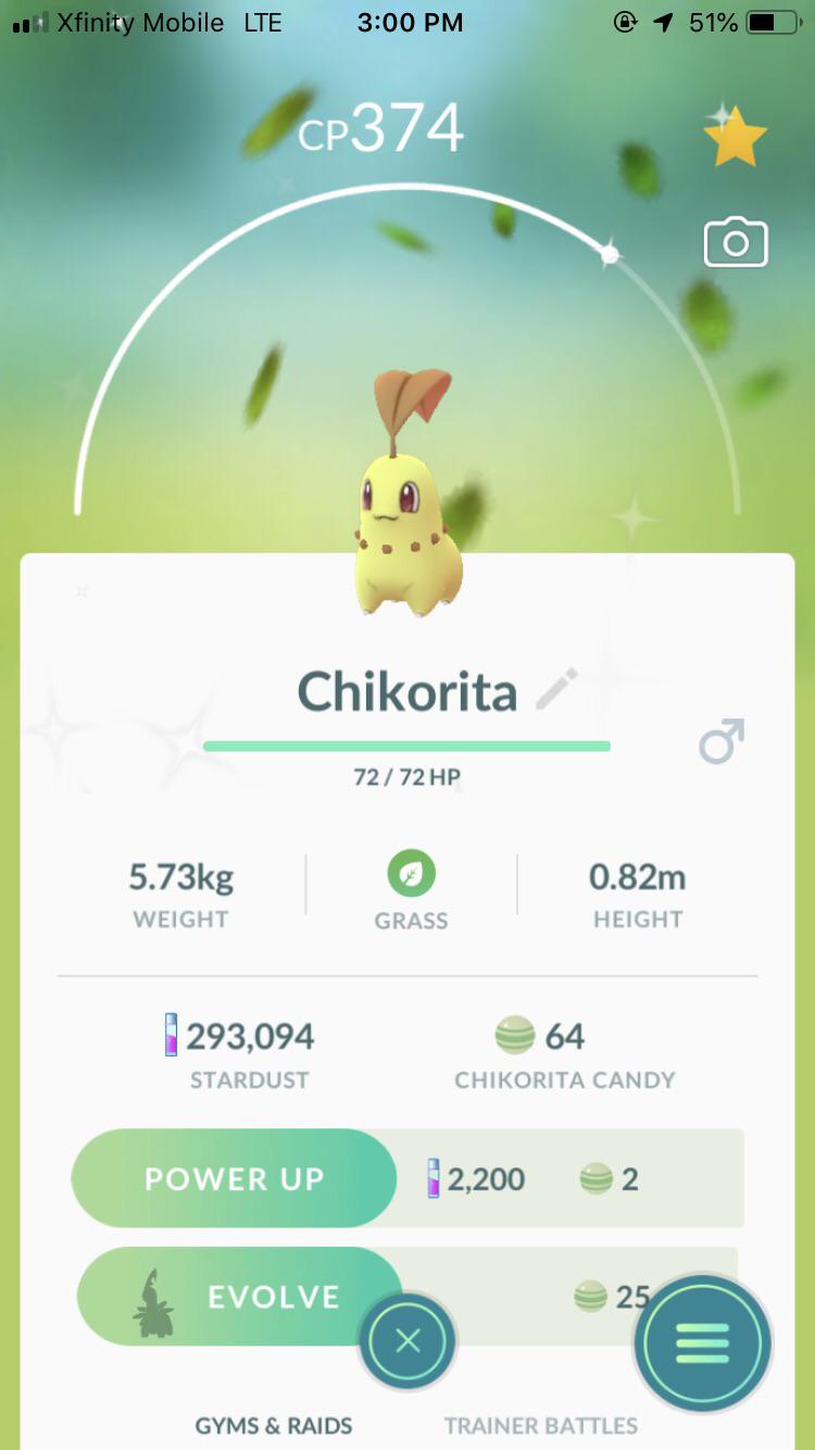 Random full odds shiny!!! r/PokemonGOValor