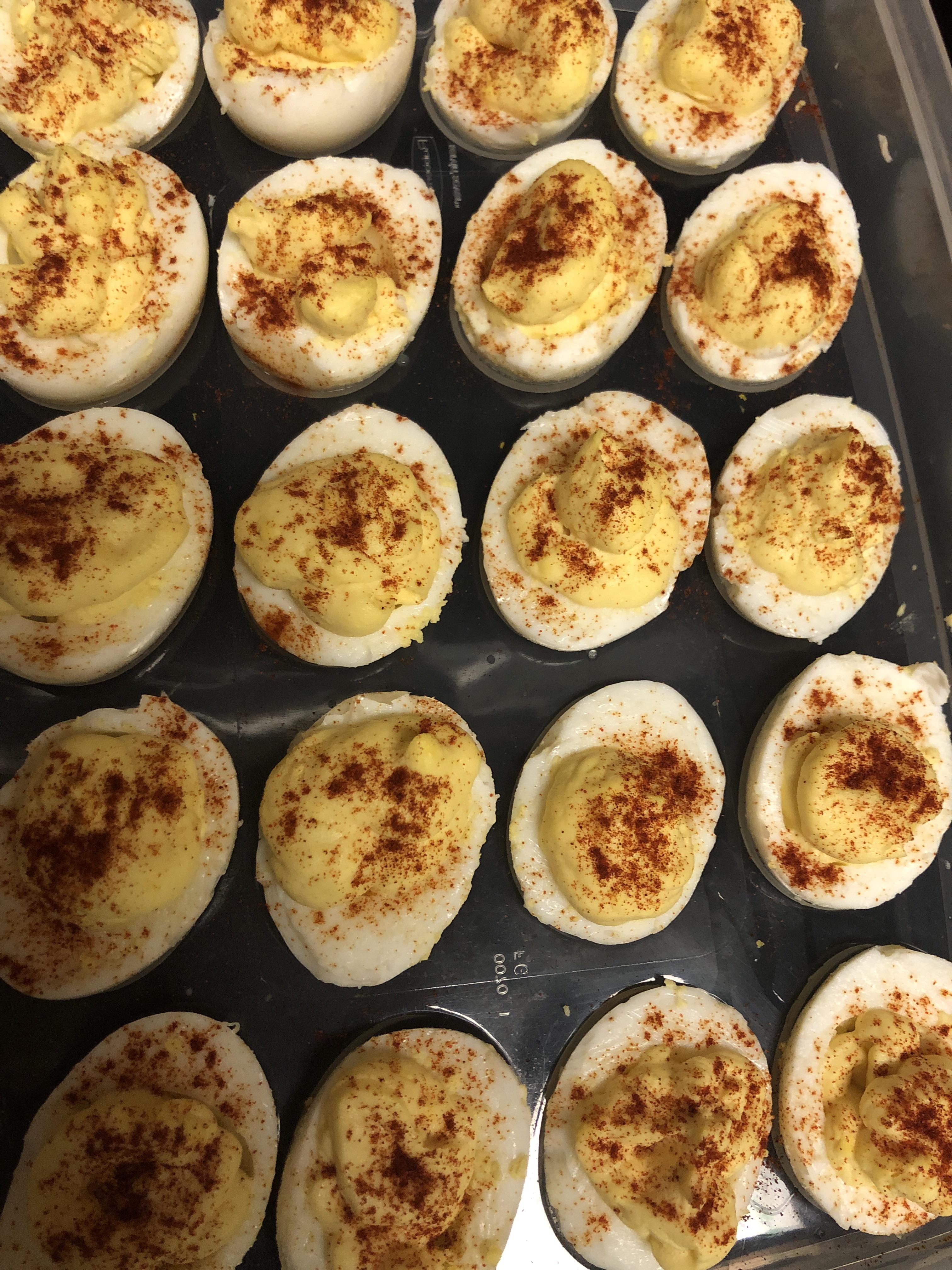 I made Yellow Pocket Angel Eggs tonight for my family reunion (with my