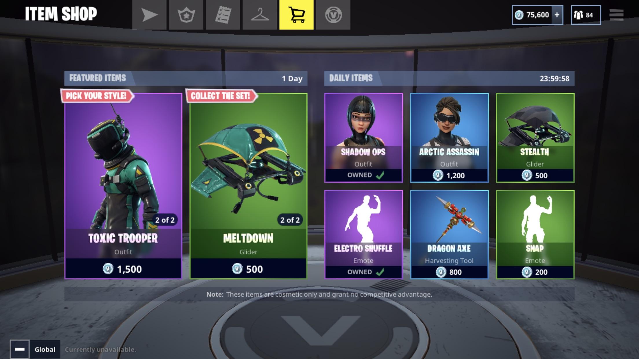 Store items 06/19/2018 r/FortNiteBR