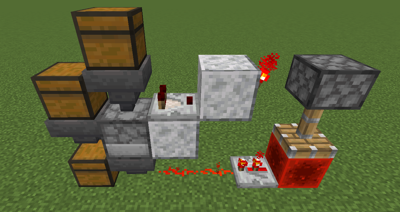Tileable 1 block wide autosmelter with XP Minecraft