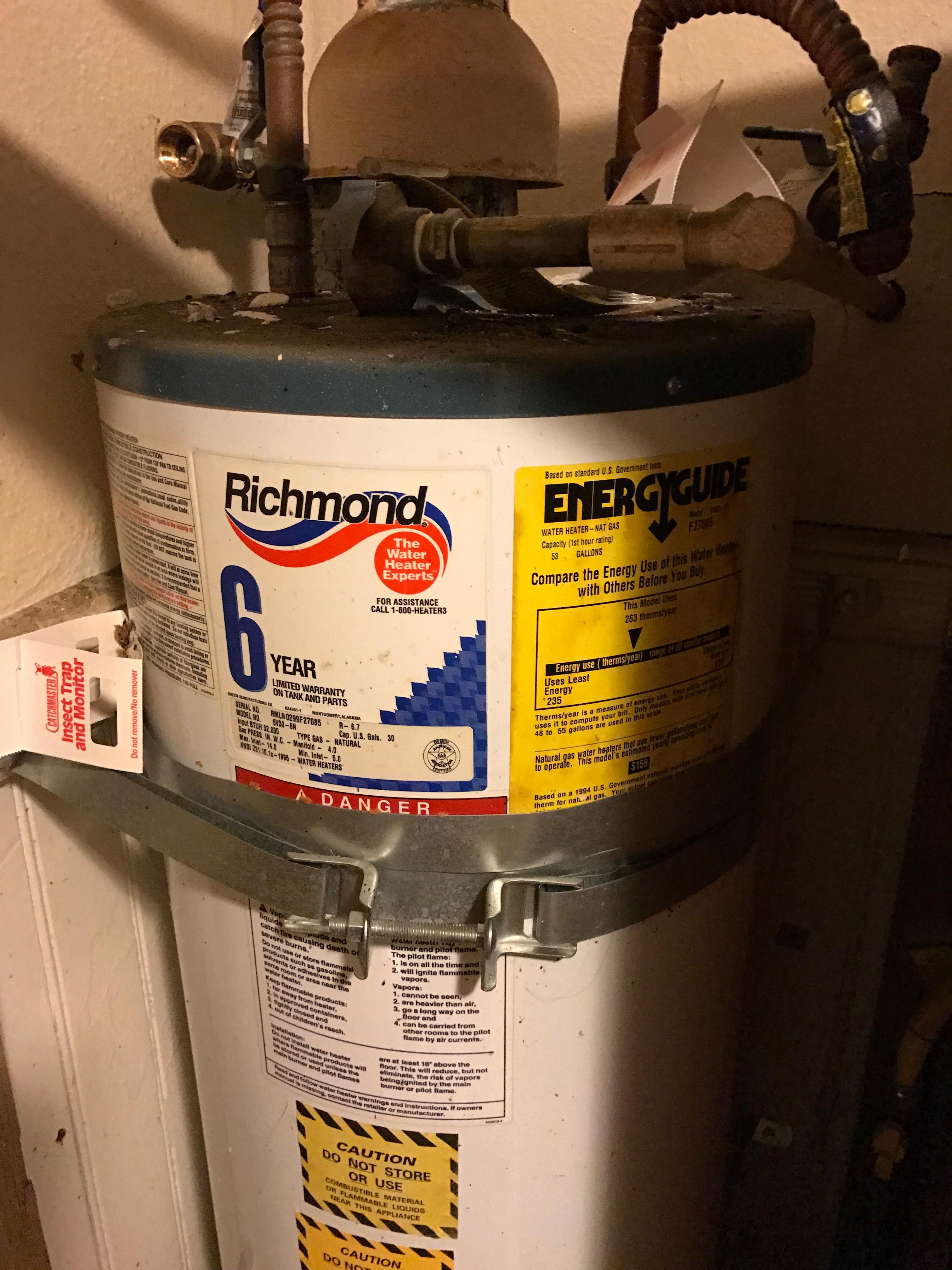 Replacing very very leaky water heater, Can I run the PRV through